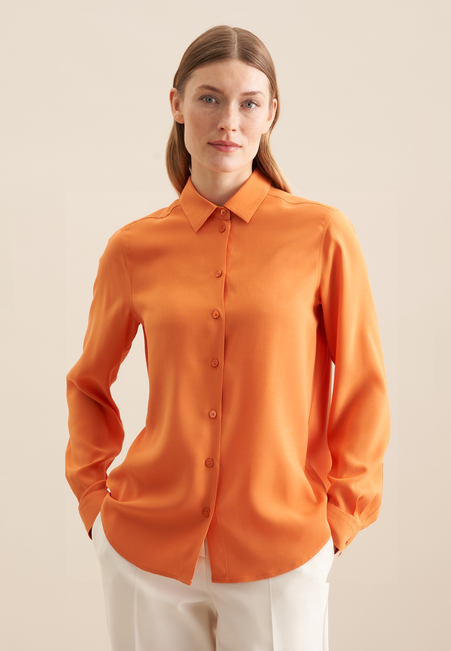 seidensticker Hemdbluse, Uni günstig online kaufen