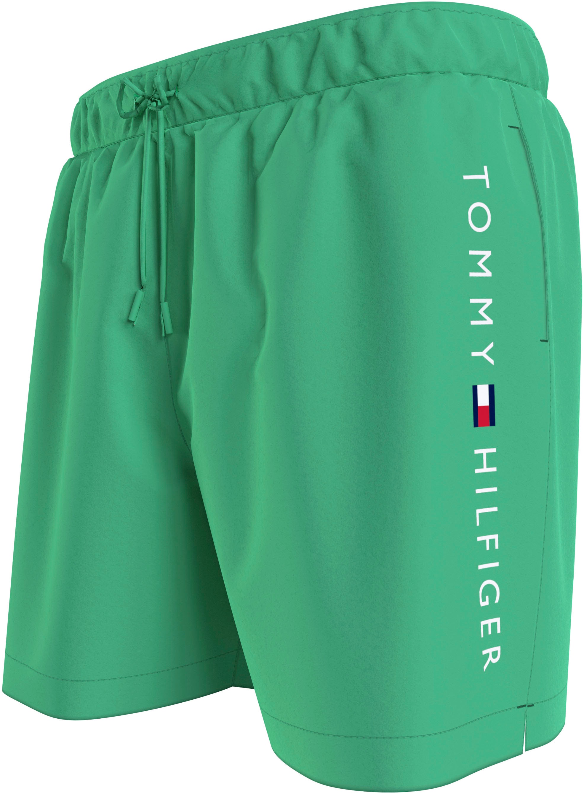 Tommy Hilfiger Swimwear Badeshorts »MEDIUM DRAWSTRING«, mit Markenlabel an der Hüfte