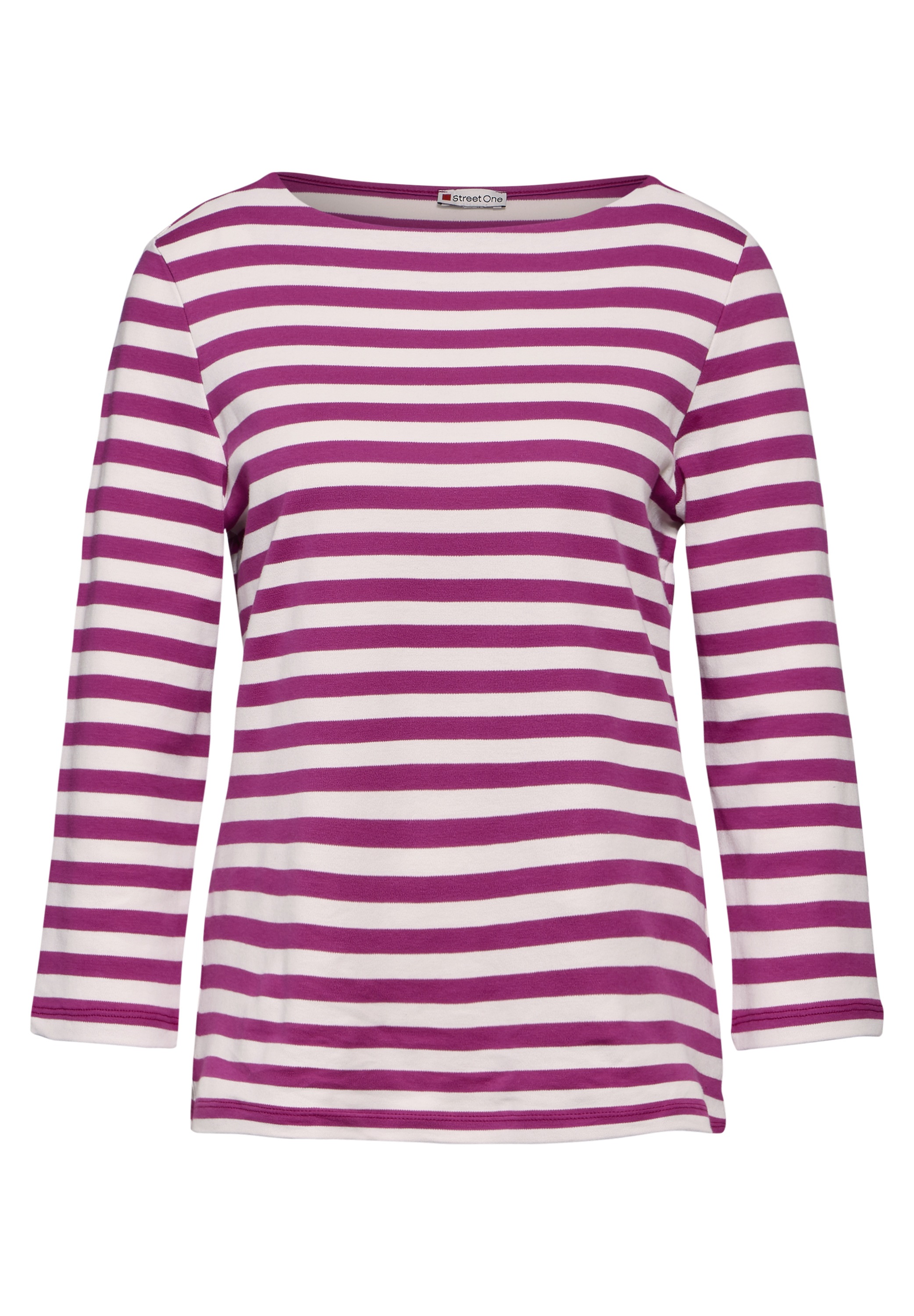 STREET ONE 3/4-Arm-Shirt, aus reiner Baumwolle