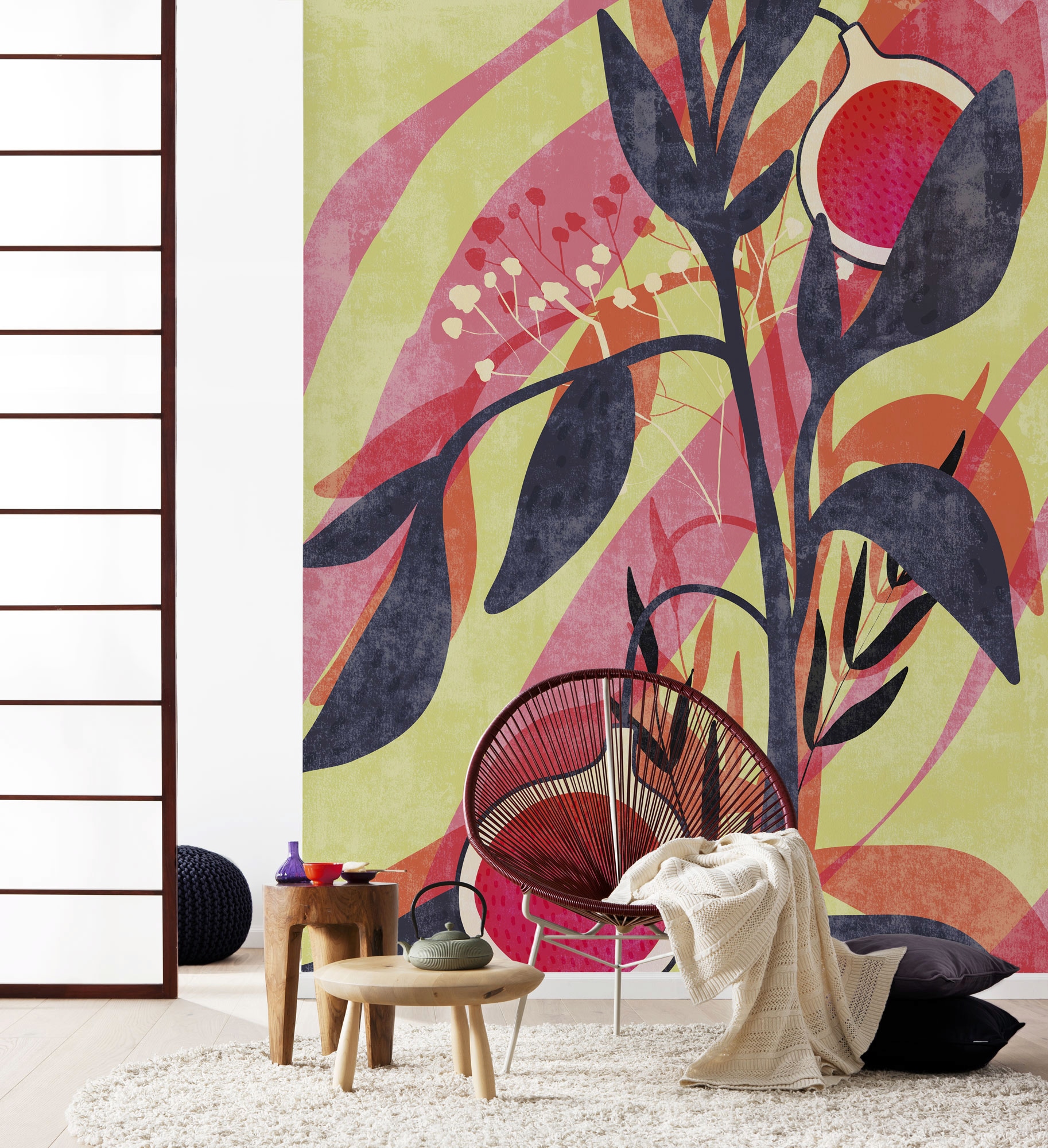 Komar Vliestapete »Digitaldruck Vlies - Bonbons aux Fruits - Größe 200 x 250 cm«, bedruckt, Wohnzimmer, Schlafzimmer
