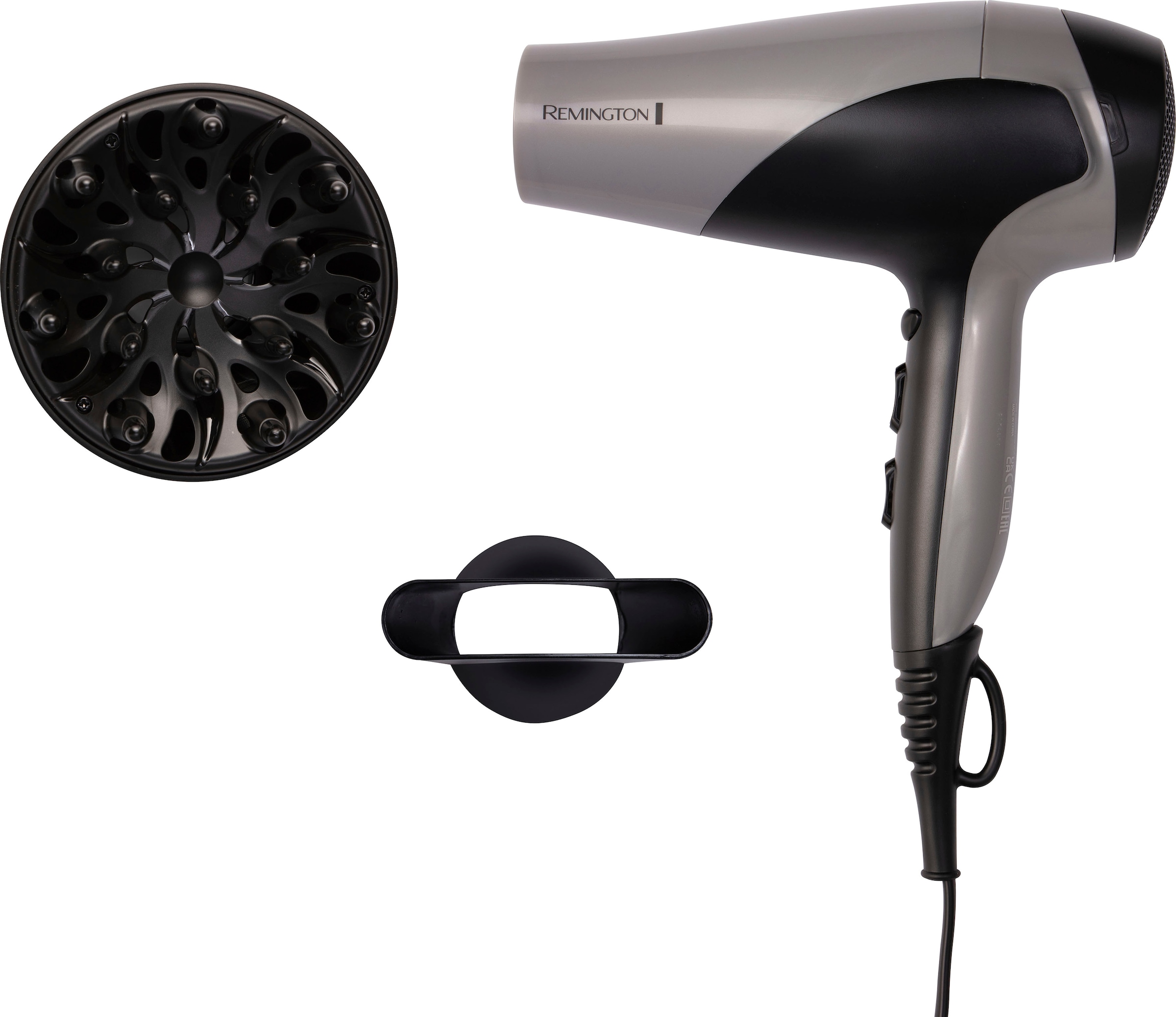 Remington Ionic-Haartrockner »Ionic Dry 2200 D3190S«, 2200 W, 2 Aufsätze,  Schnelles, effizientes Styling, Ionenpflege, Stylingdüse & Diffusor kaufen  | BAUR