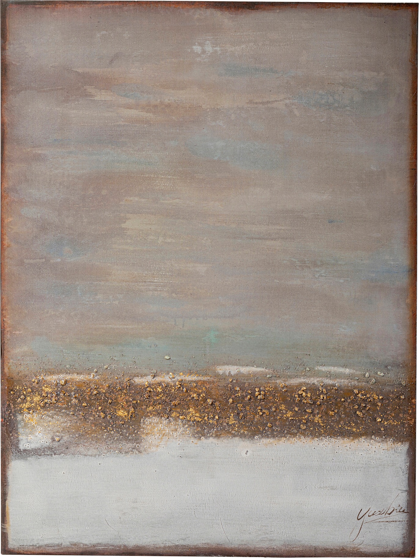 Kare Design Leinwandbild »Acrylbild Abstract Fields«