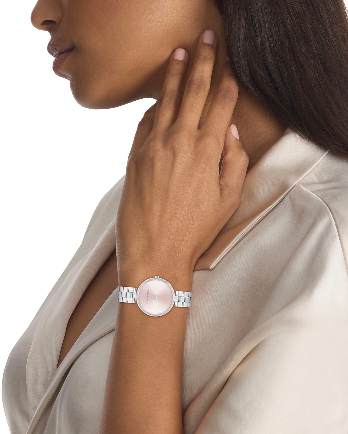 Calvin Klein Quarzuhr »TIMELESS«, Armbanduhr, Damenuhr, Mineralglas, Edelstahlarmband