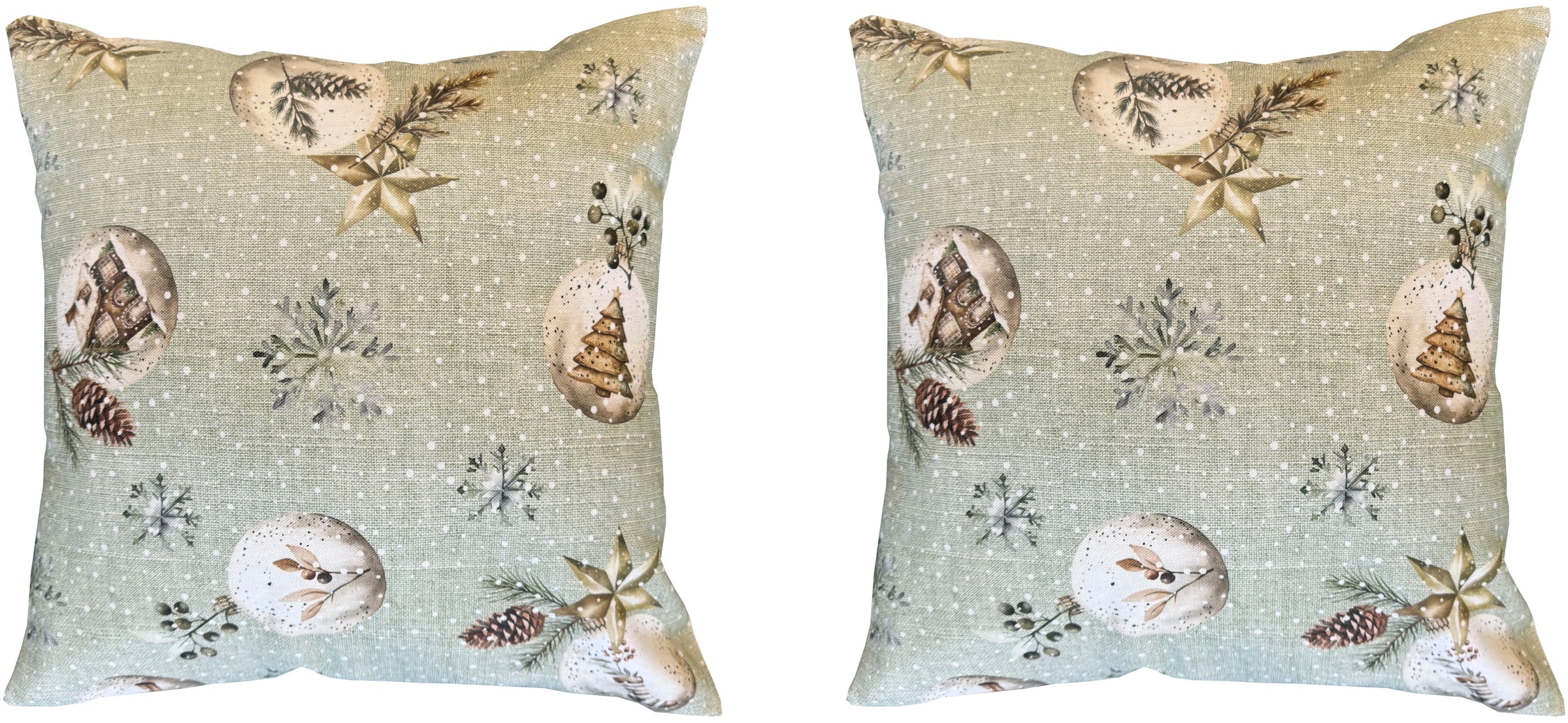 HOME WOHNIDEEN Kissenhülle "FELIZ NAVIDAD" mit Füllung, Dekostoff bedruckt günstig online kaufen