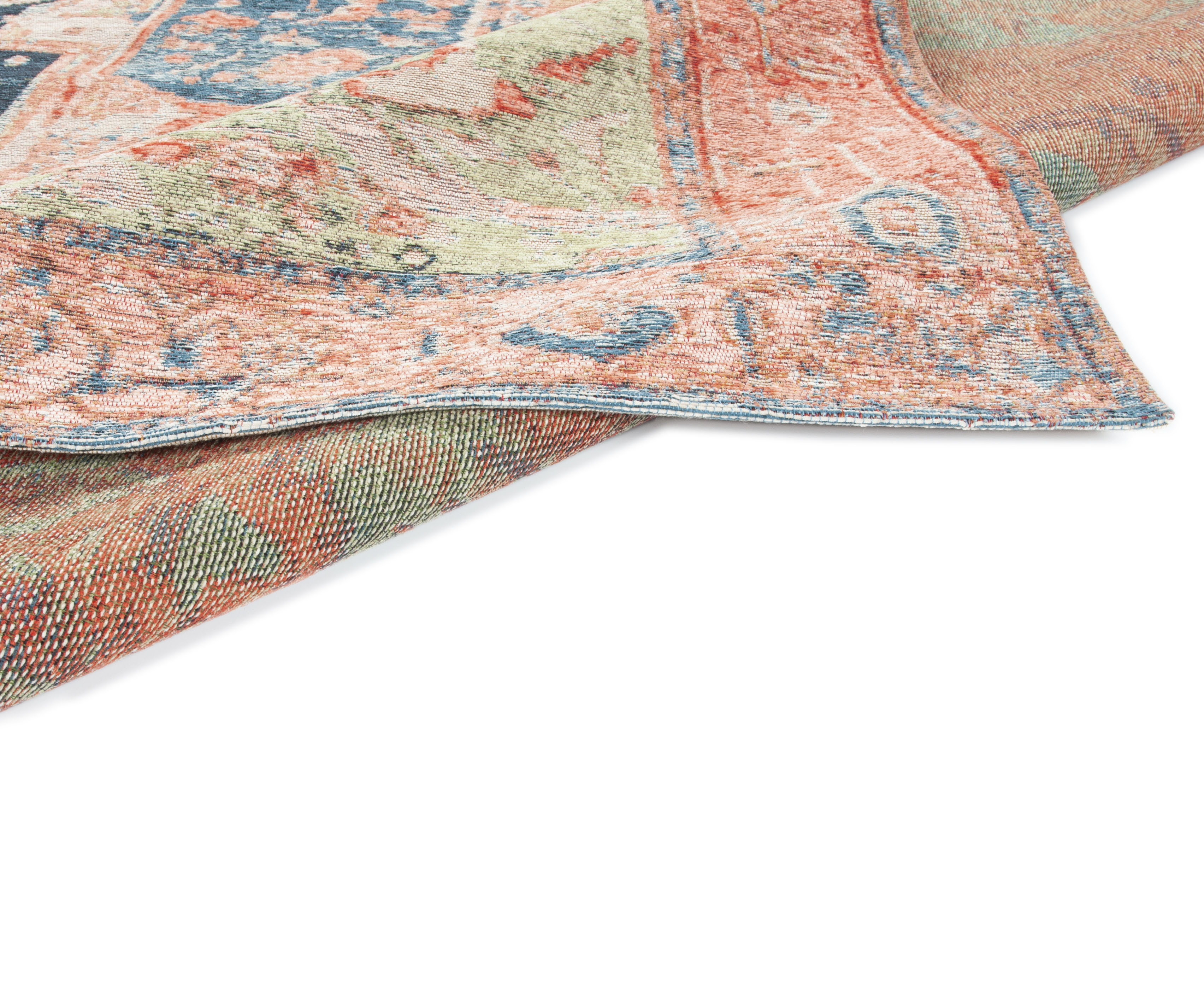 Thumbnail - TOM TAILOR HOME Teppich "Funky Orient Heriz" rechteckig 5 mm Höhe Kurzflor, Orient-Optik, Vintage Design, mit Bordüre, a...