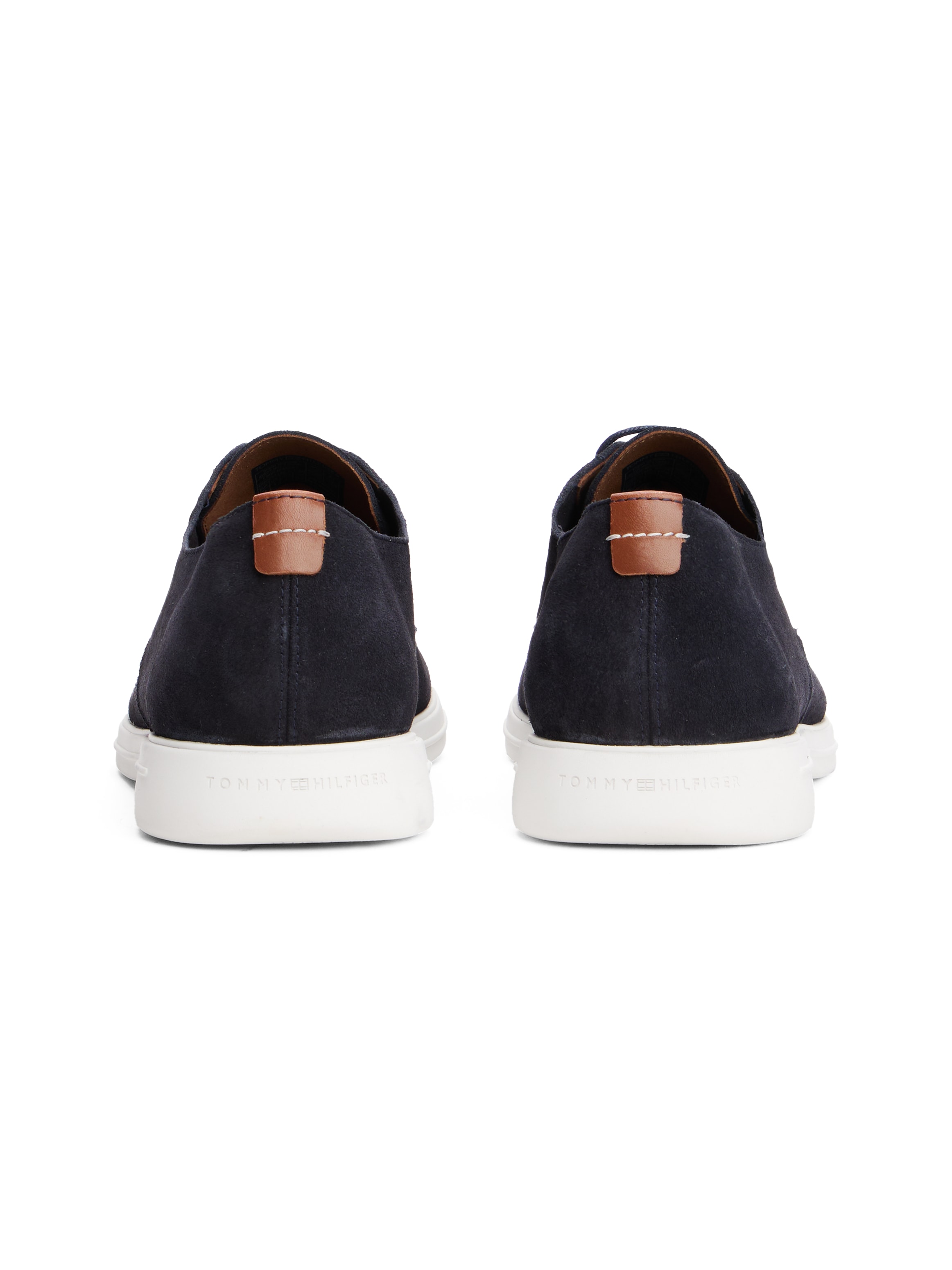 Tommy Hilfiger Schnürschuh »TOMMY HILFIGER SUEDE MOC T DERBY«, Schnürschuh, Halbschuh, Businesschuh mit Mokassin-Naht
