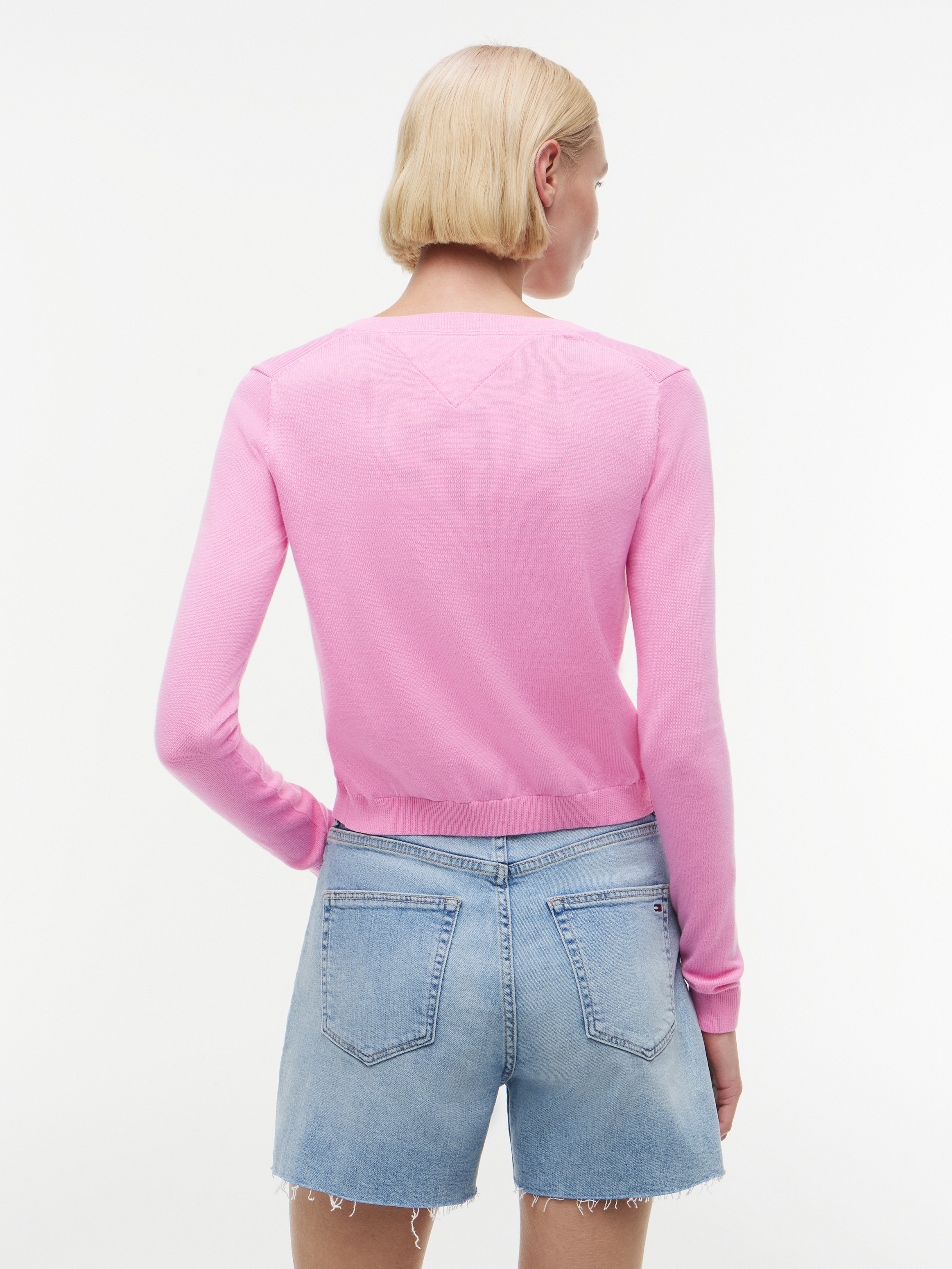 Tommy Jeans Strickjacke »TJW ESSENTIAL CREW NECK CARDIGAN« Baumwolle