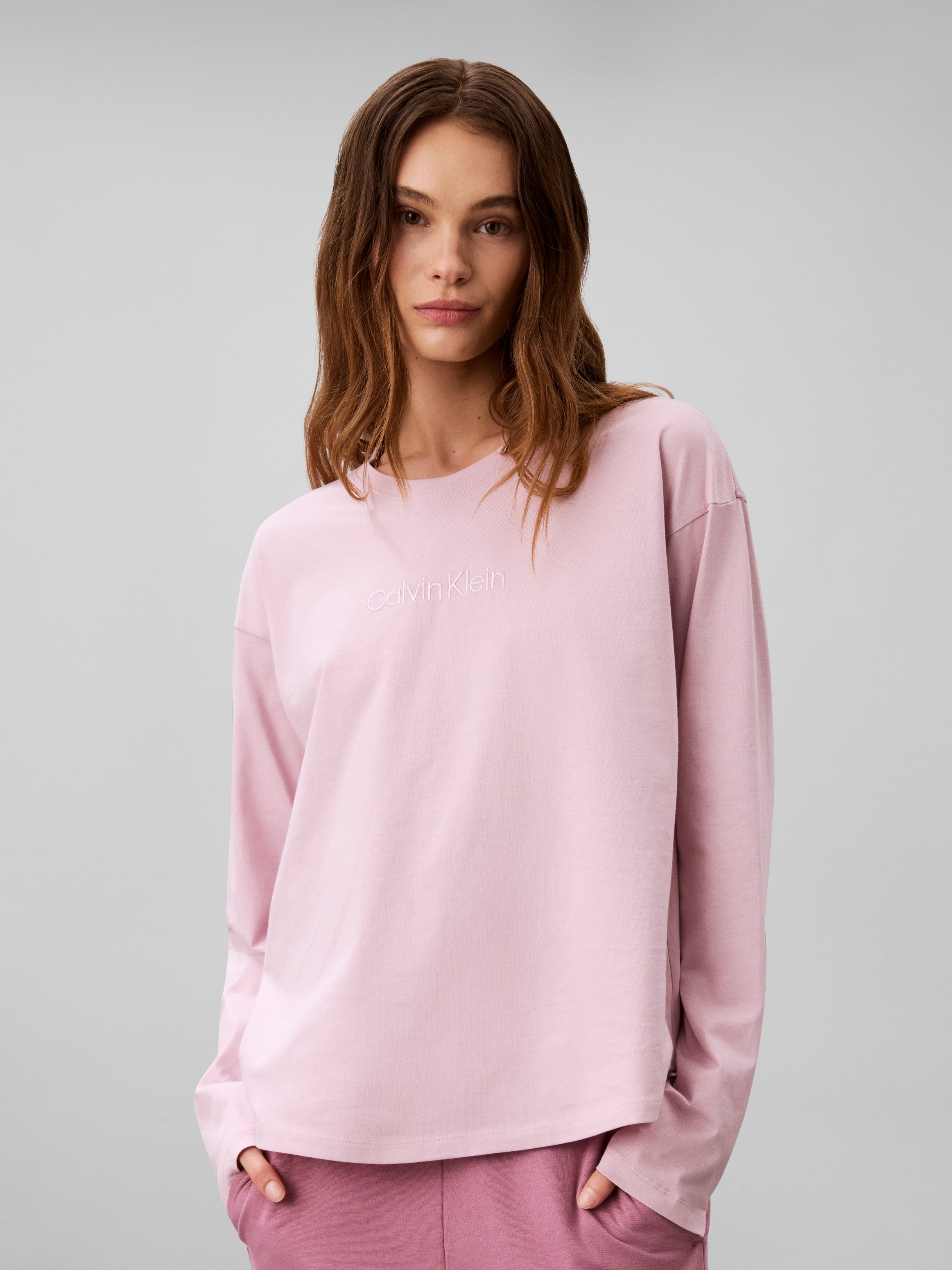 Calvin Klein Underwear Pyjamaoberteil "RELAXED LS TEE" aus Baumwoll-Jersey, Relaxed Fit