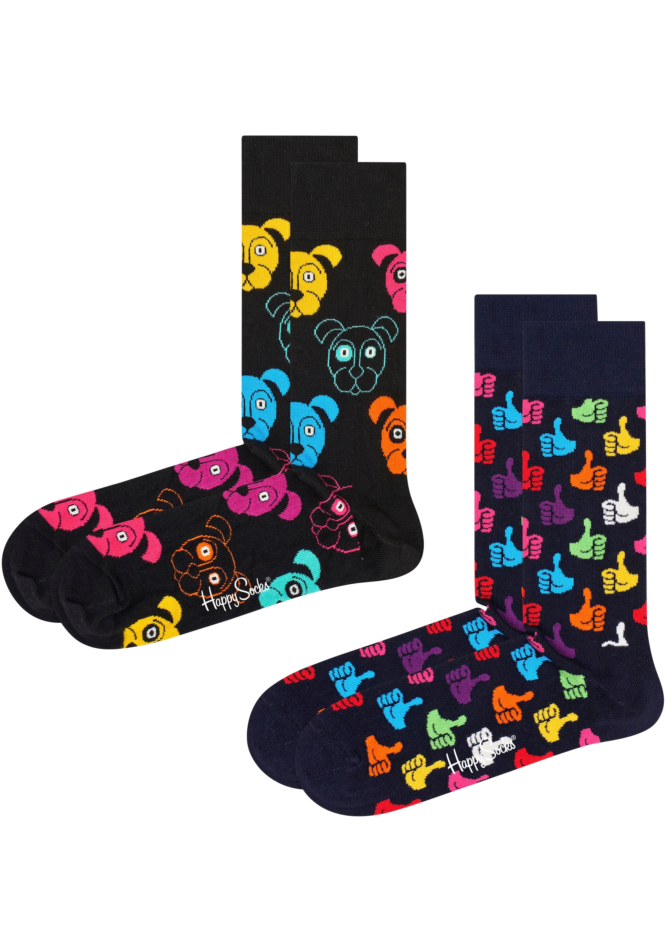 & Black Up Classic Paar), Thumbs | Socken Happy Dog BAUR Socks (Packung, Socks »2-Pack Socks«, Friday 2 Dog