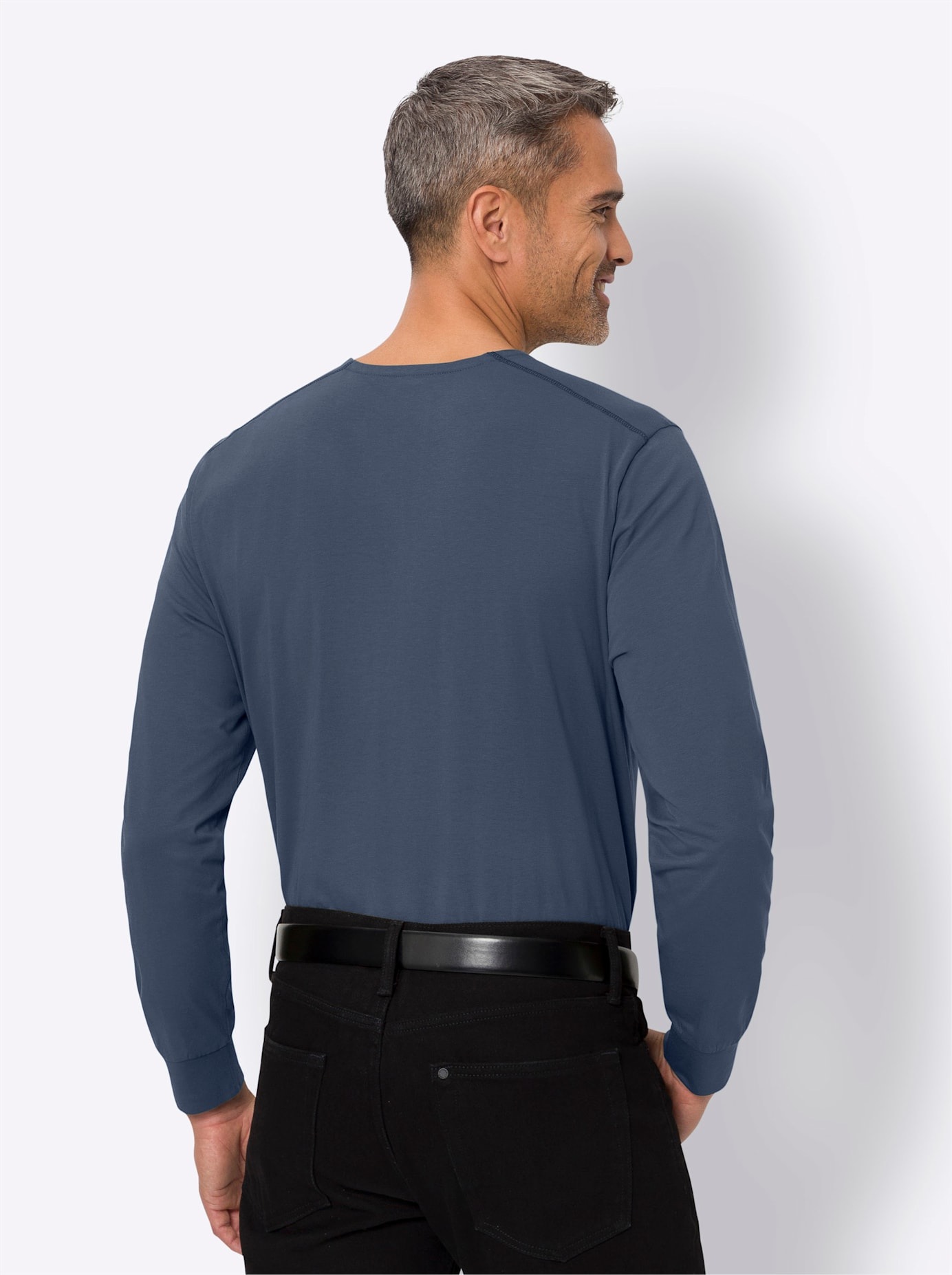 Classic Rundhalsshirt »Langarm-Shirt«, (1 tlg.)