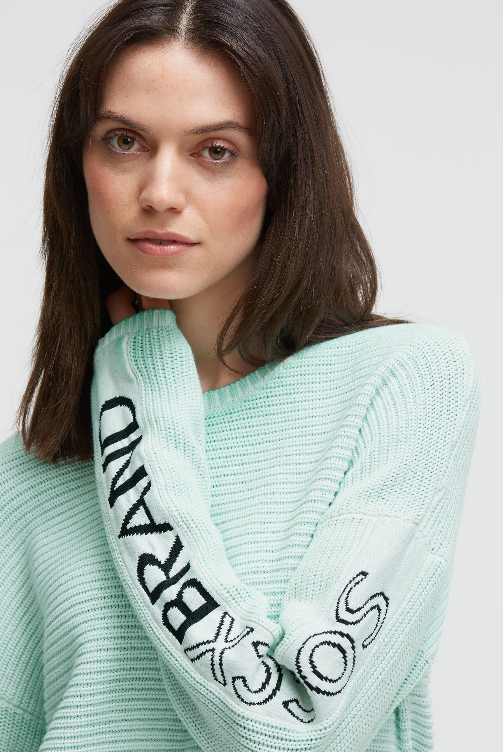 SOCCX Rundhalspullover aus Baumwolle