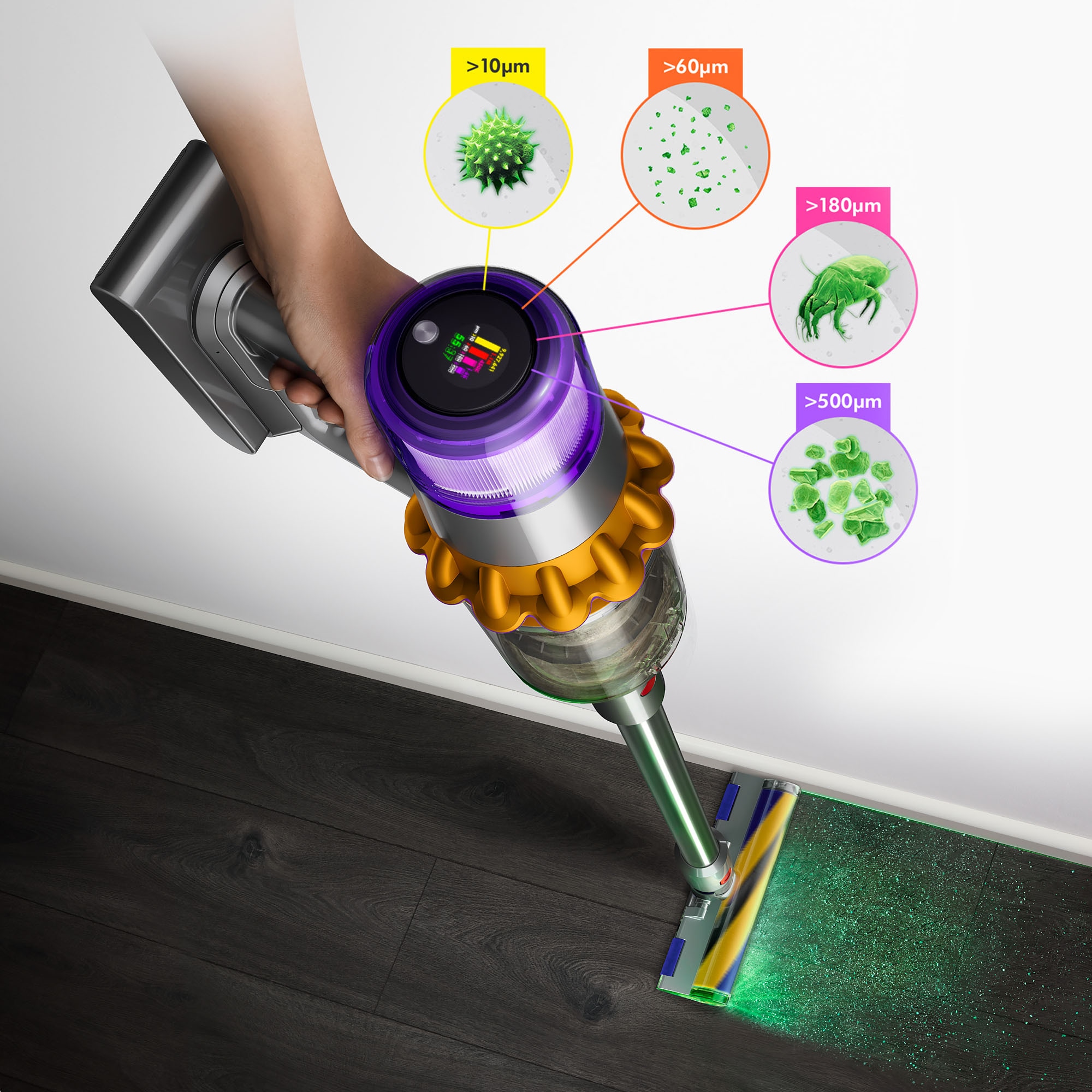 DYSON Akku-Hand-und Stielstaubsauger »Dyson V15™ Detect Fluffy«