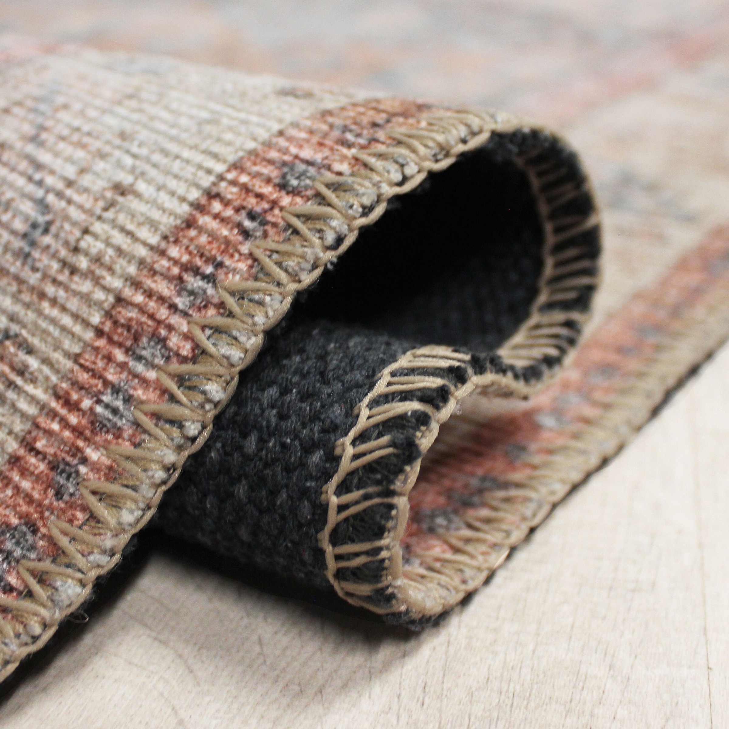 Thumbnail - FLAIR RUGS Teppich "Dion" rechteckig 4 mm Höhe Traditioneller Teppich, waschbar, Wohnzimmer, Schlafzimmer