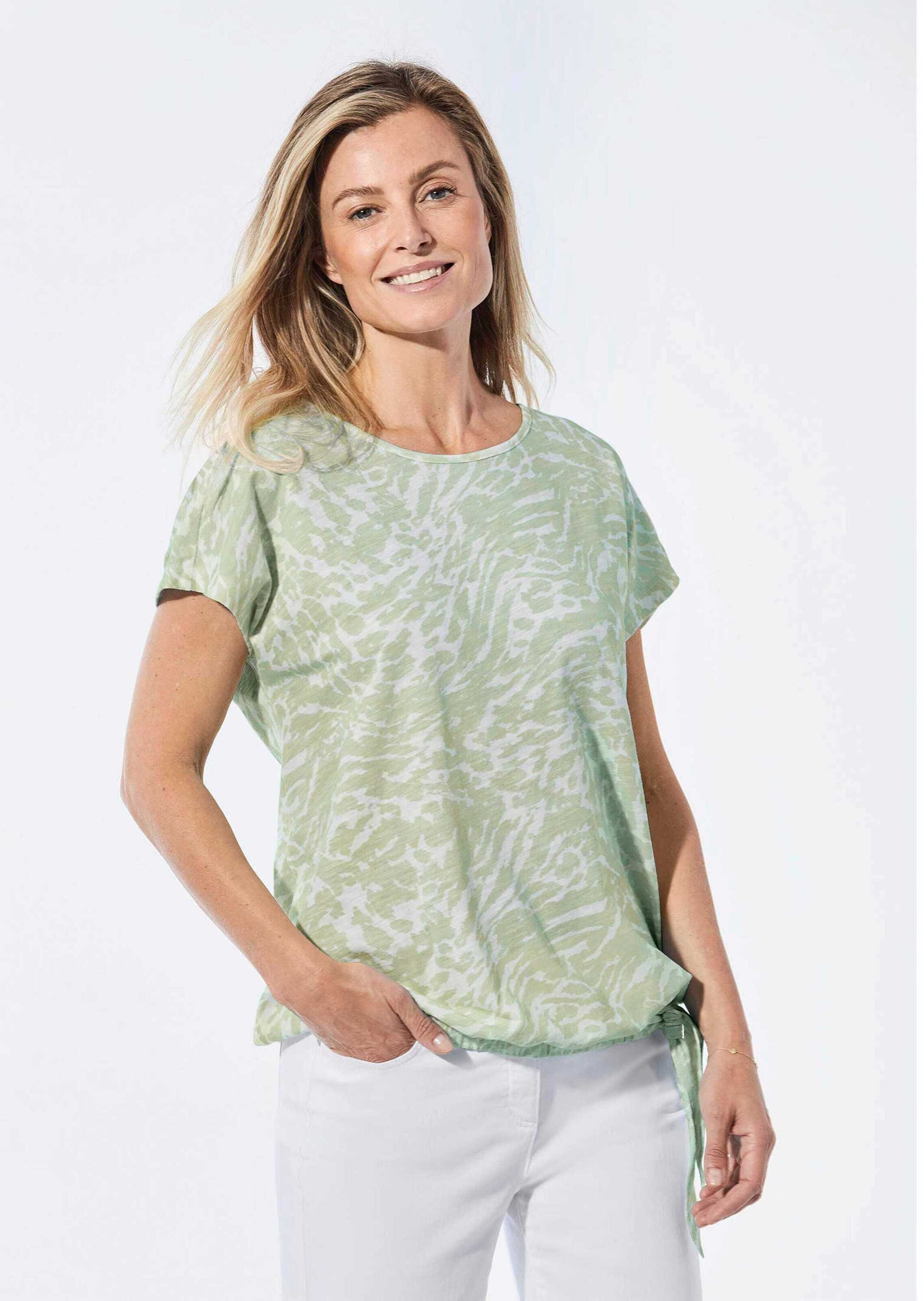 Thumbnail - GOLDNER Kurzarmshirt "Kurzgröße Shirt mit U-Boot-Ausschnitt" U-Boot-Ausschnitt