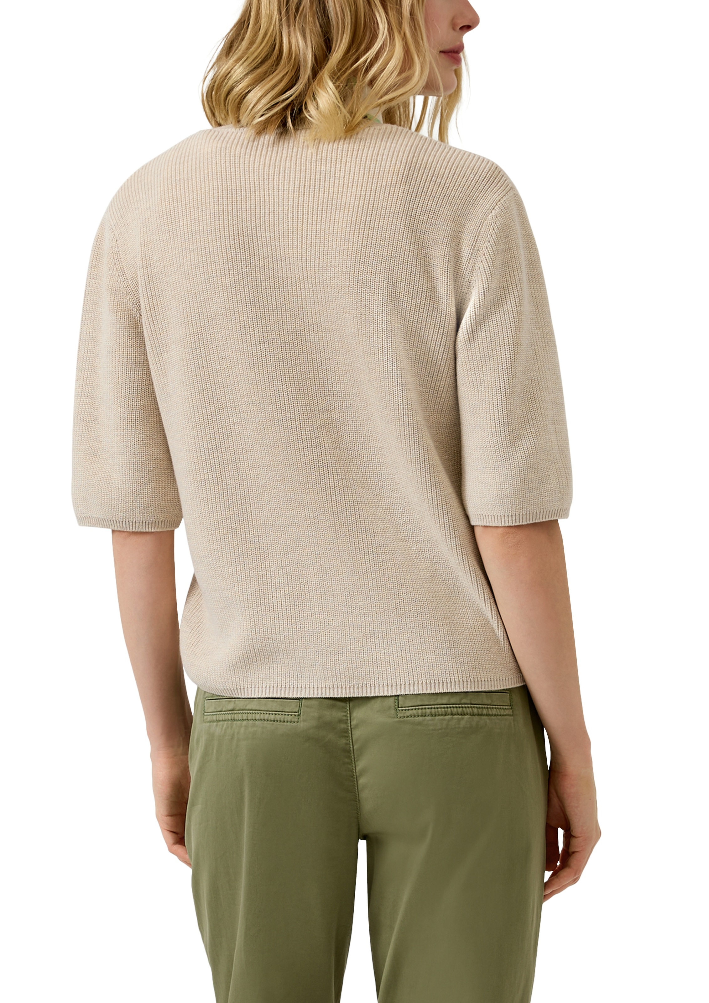 s.Oliver Strickjacke halbarm, mit Knopfleiste günstig online kaufen