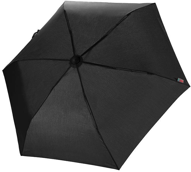 EuroSCHIRM® Taschenregenschirm »light trek® ultra, schwarz«, besonders leicht, kompakte Größe