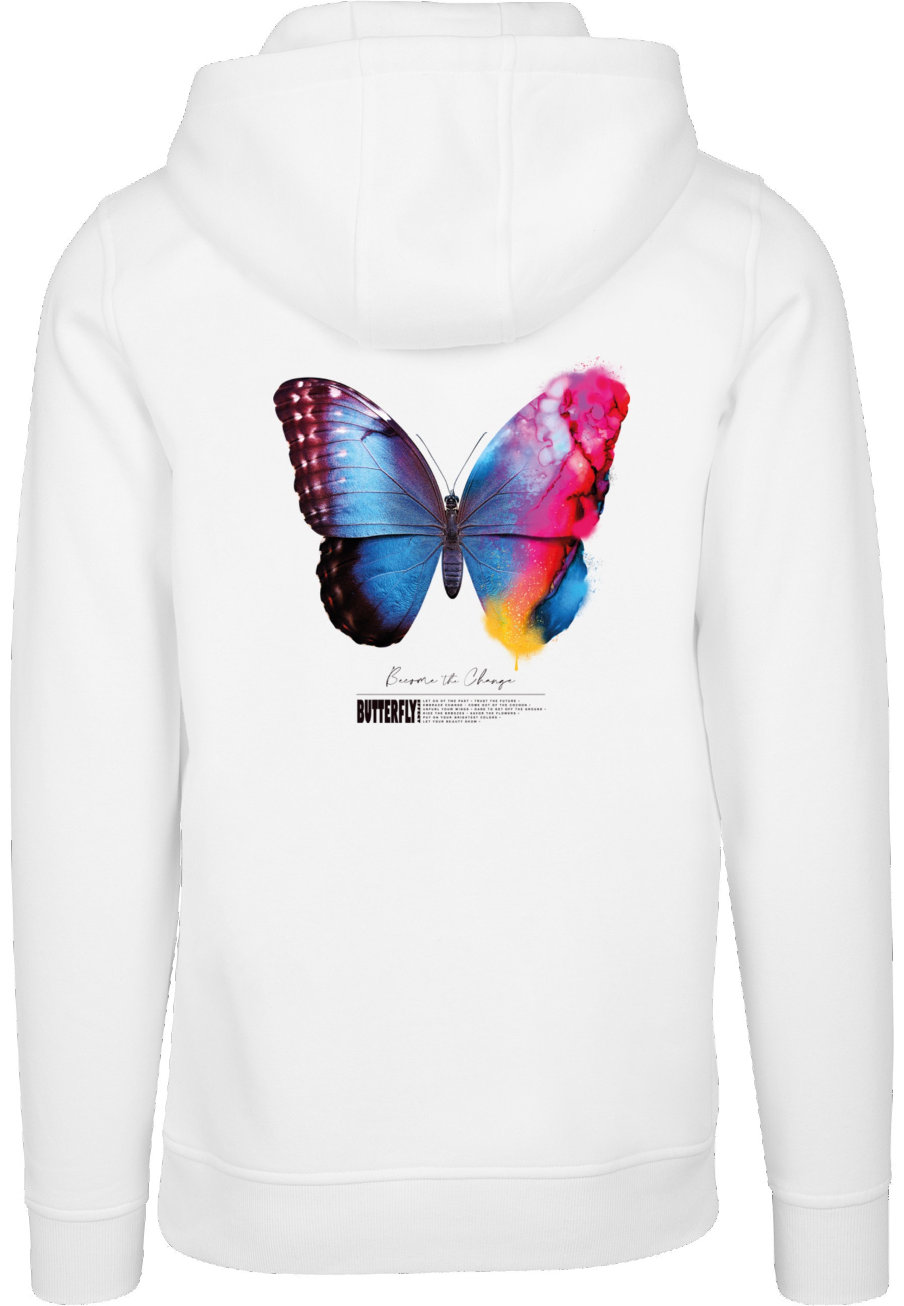 MisterTee Kapuzenpullover »MisterTee Herren Become the Change Butterfly 2.0 Hoody« 1 Stk.