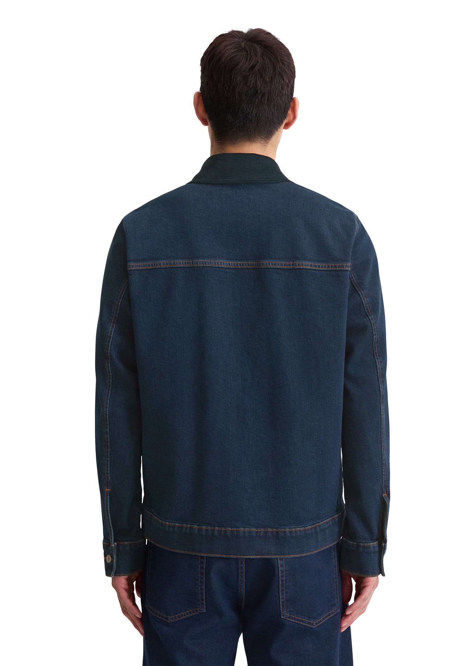 Marc O'Polo Jeansjacke »mit lässigem Cord-Kragen«