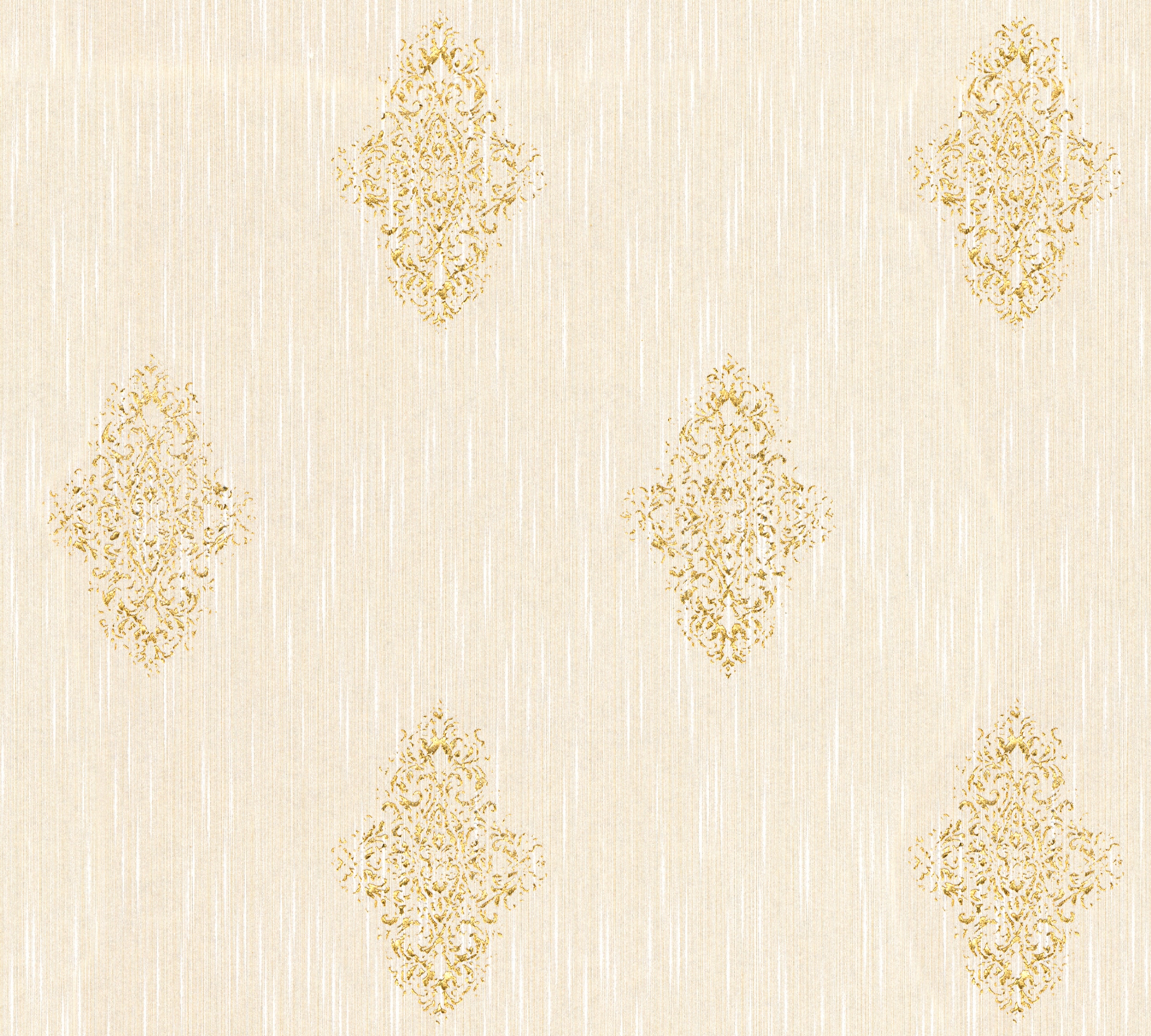 Architects Paper Textiltapete »Luxury wallpaper«, Barock, Textil Tapete Barock Metallic Effekt