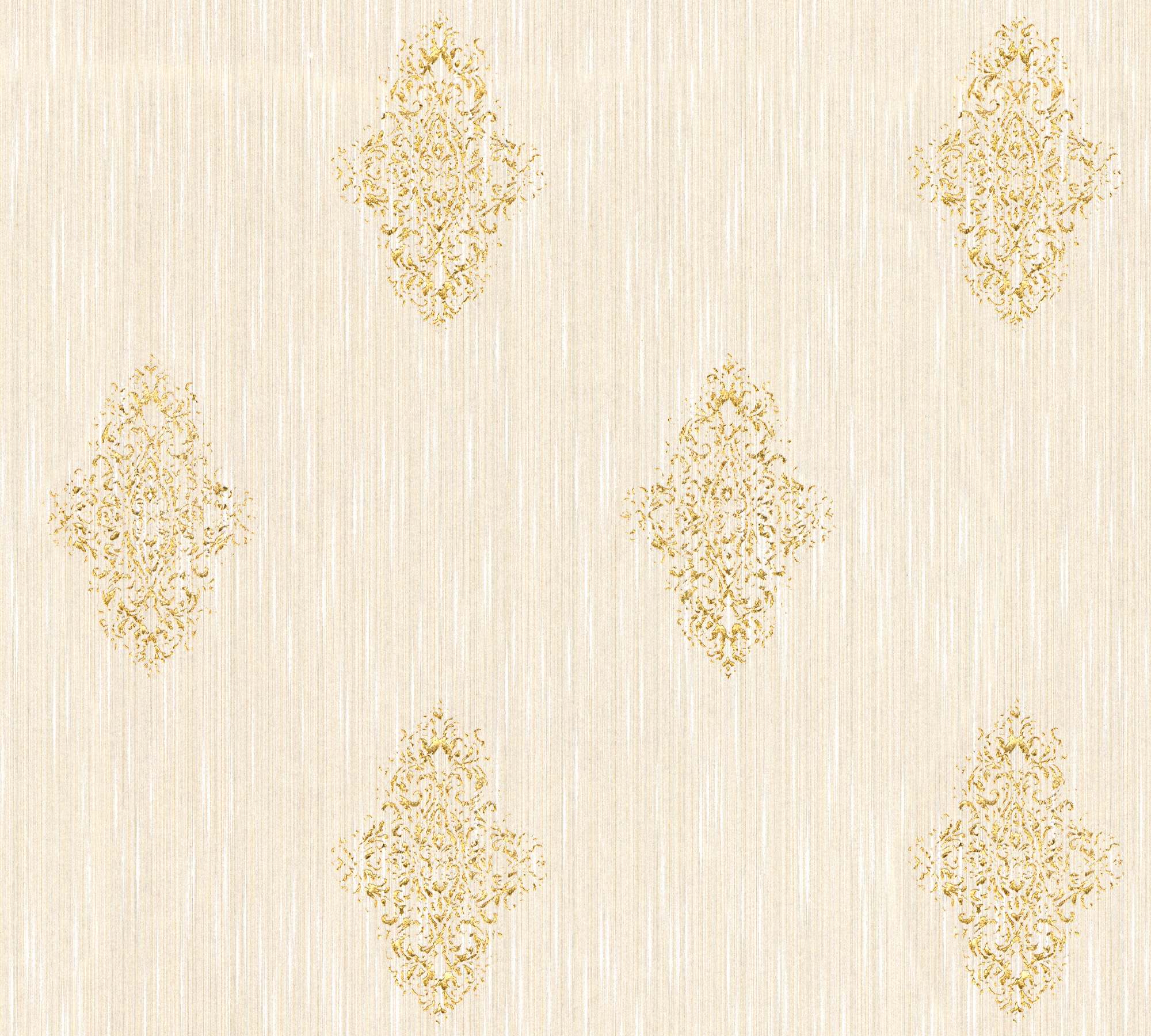Architects Paper Textiltapete "Luxury wallpaper" Barock gemustert ornamental leicht strukturiert Textil Tapete Barock Metallic Effekt Tapeten Wohnzimmer Schlafzimmer