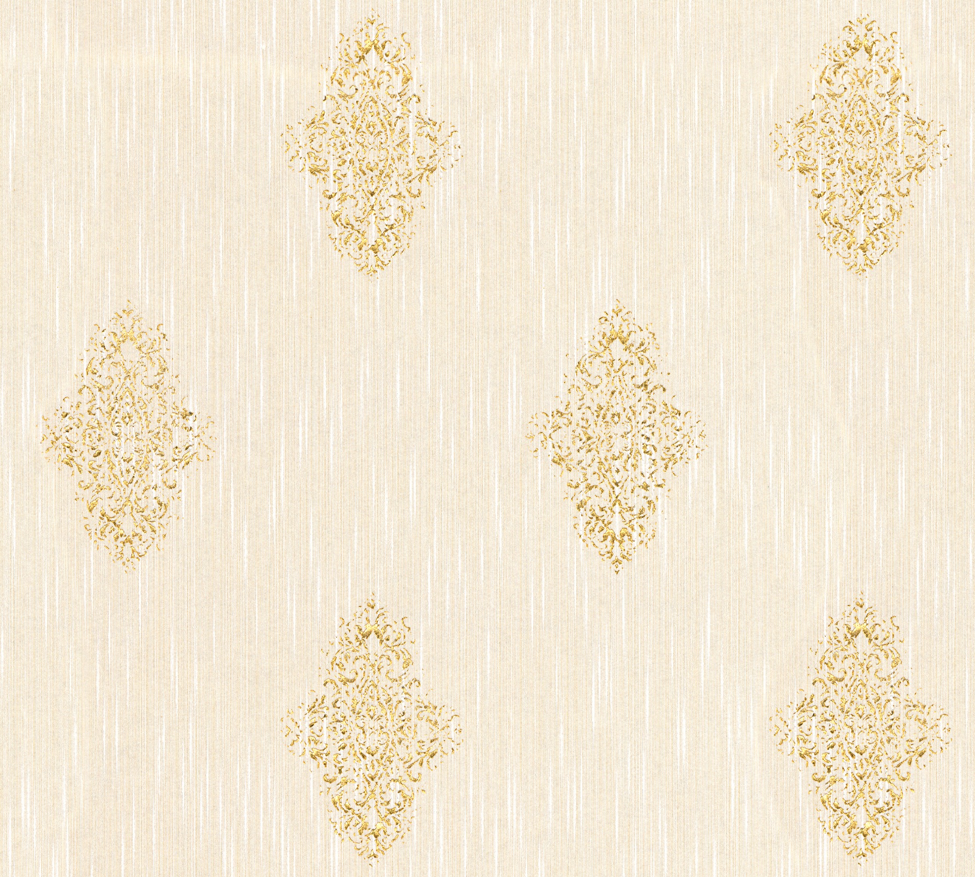 Architects Paper Textiltapete "Luxury wallpaper", Barock-ornamental-gemustert, Textil Tapete Barock Metallic Effekt Tape