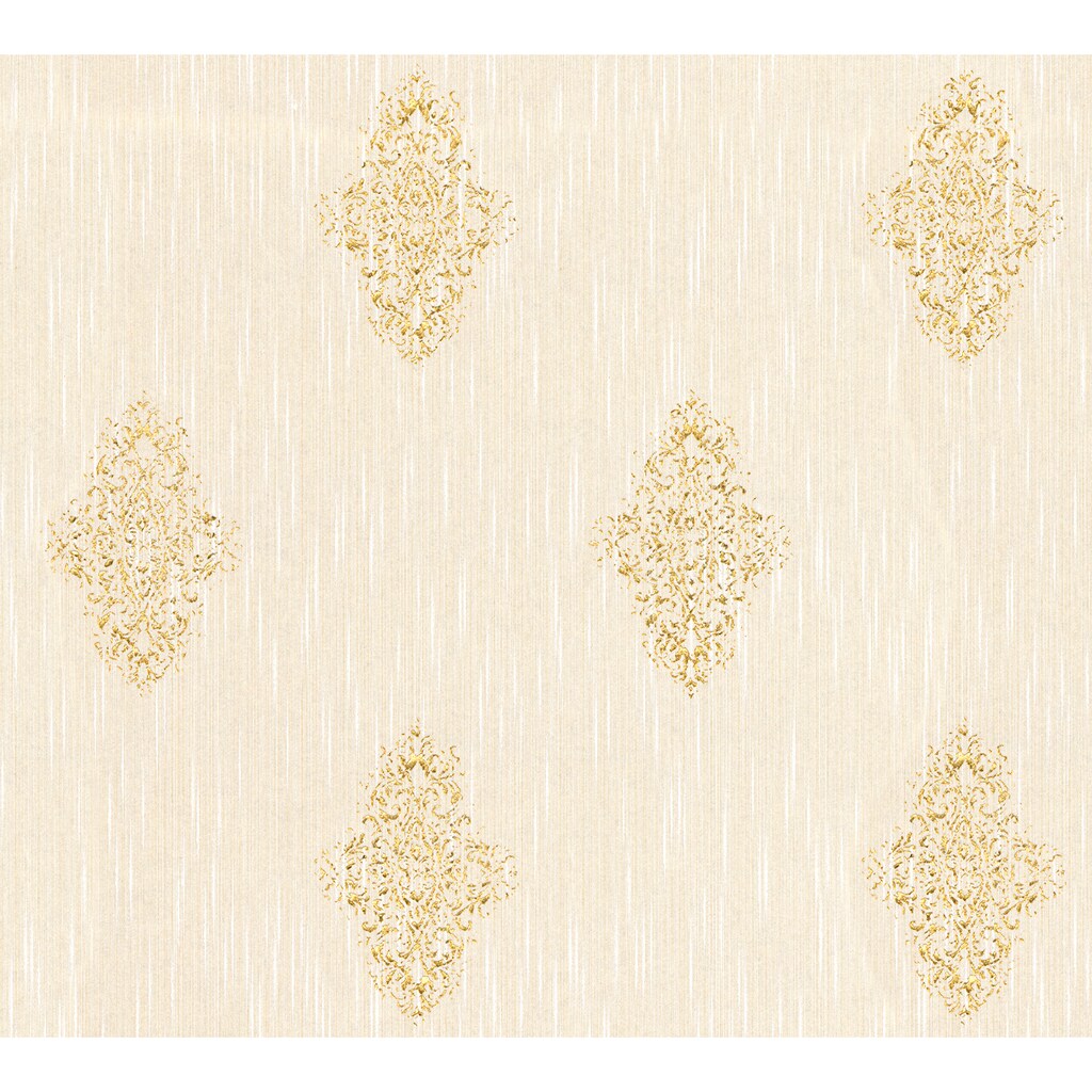 Architects Paper Textiltapete »Luxury wallpaper«, Barock, Textil Tapete Barock Metallic Effekt