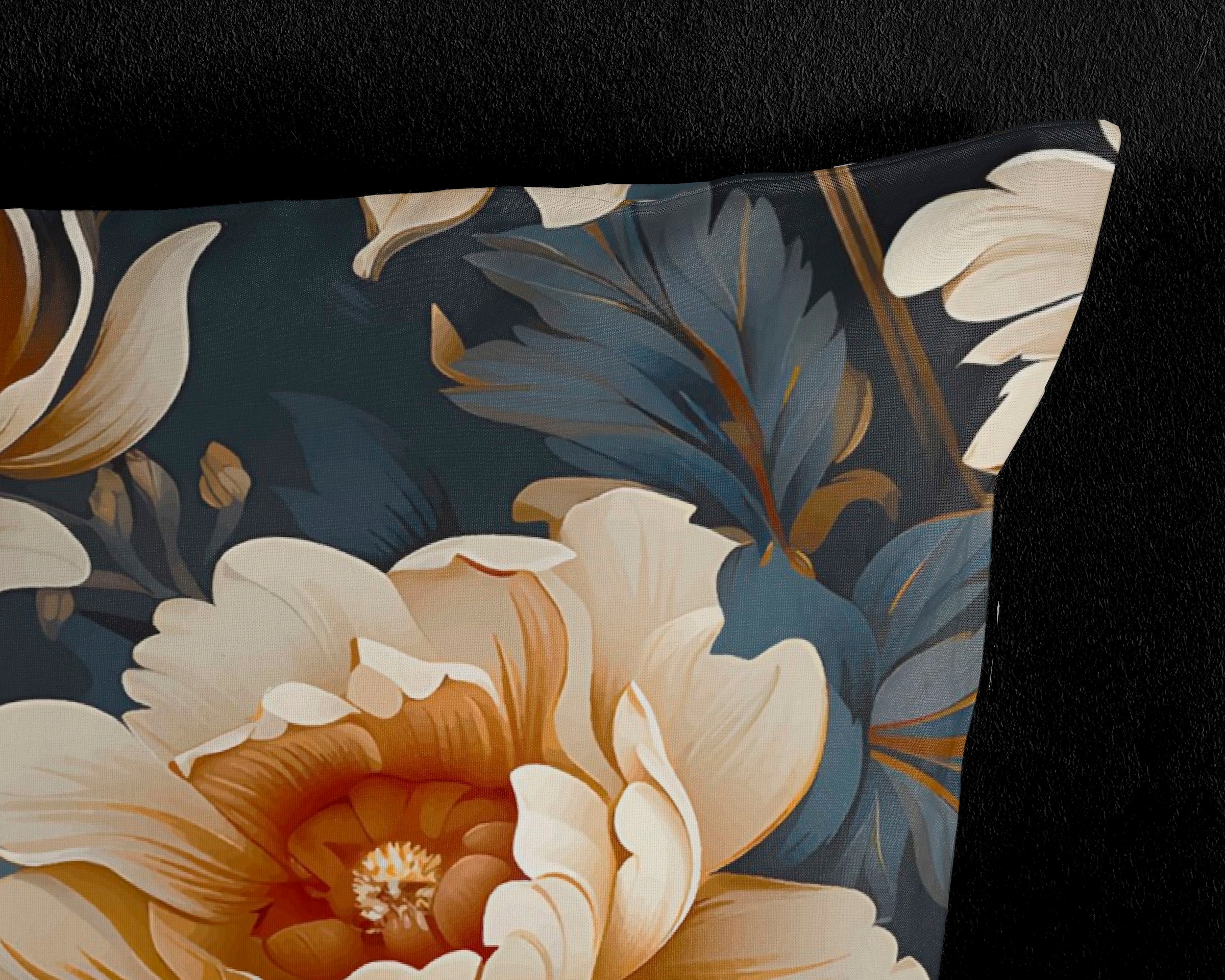 PURE luxury collection Wendebettwäsche »Iron«, Mikrofaser, 135x200, Pflegeleicht, Reißverschluss, Wendeoptik, Blumen