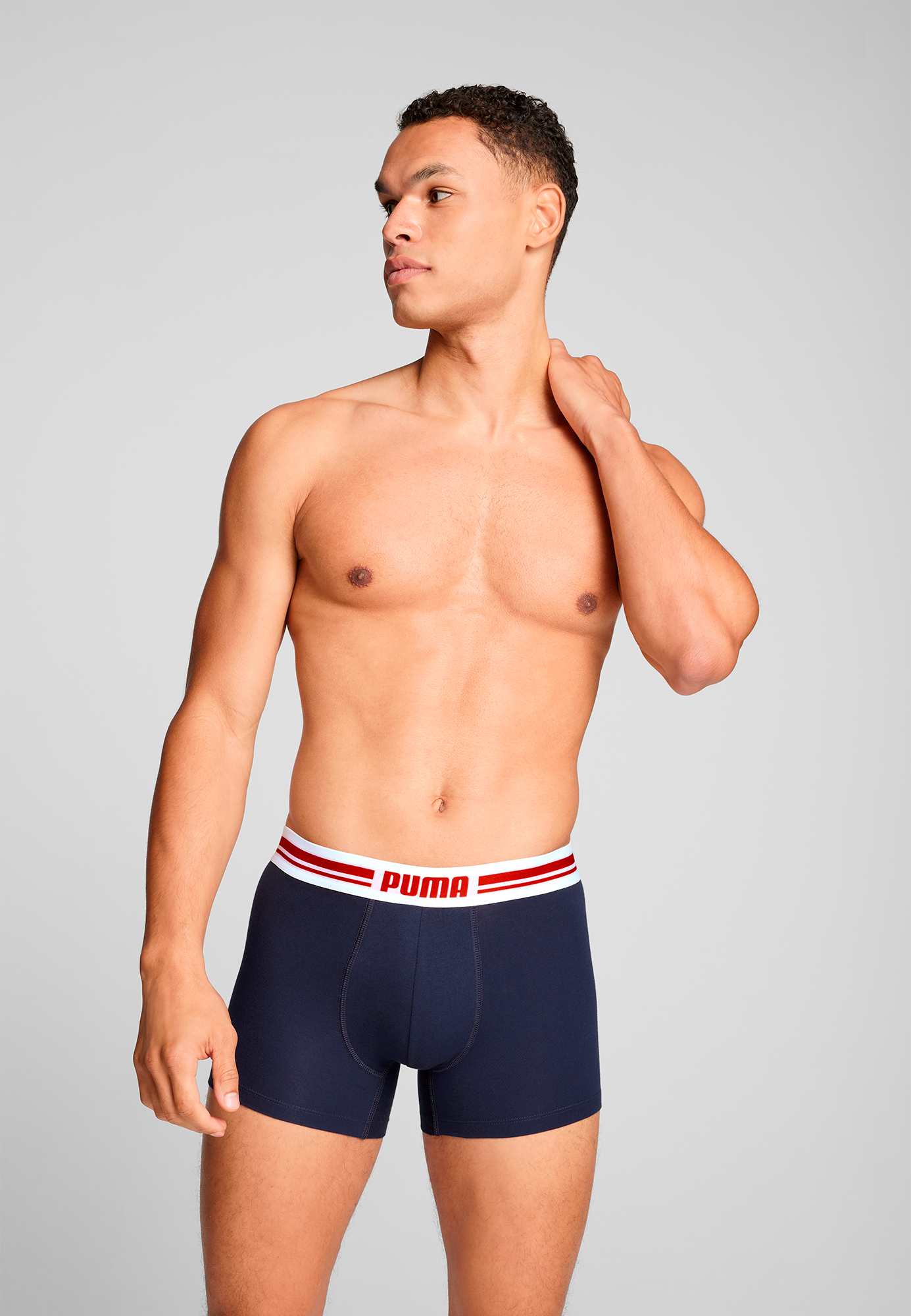 PUMA Boxershorts »PUMA MEN EVERYDAY PLACED LOGO BOXERS 2P«, (2er Pack), mit elastischem Logobund
