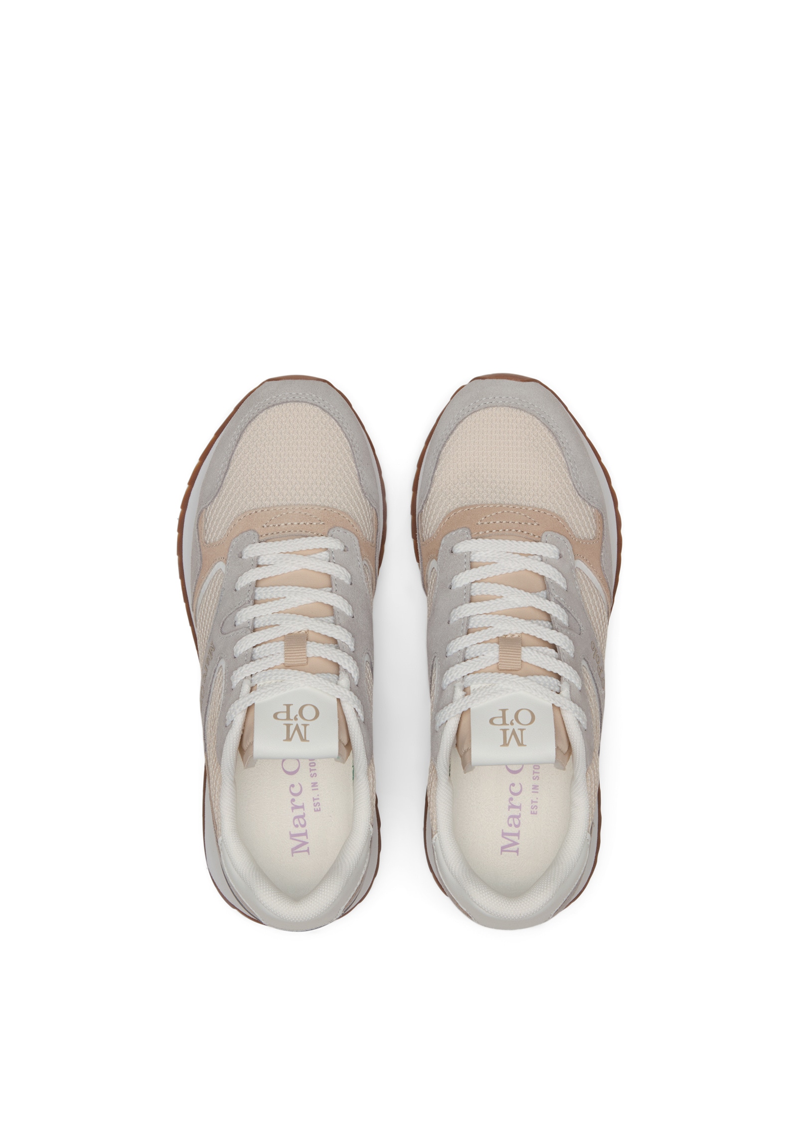 Marc O'Polo Sneaker »aus Rindleder und recyceltem Polyester«