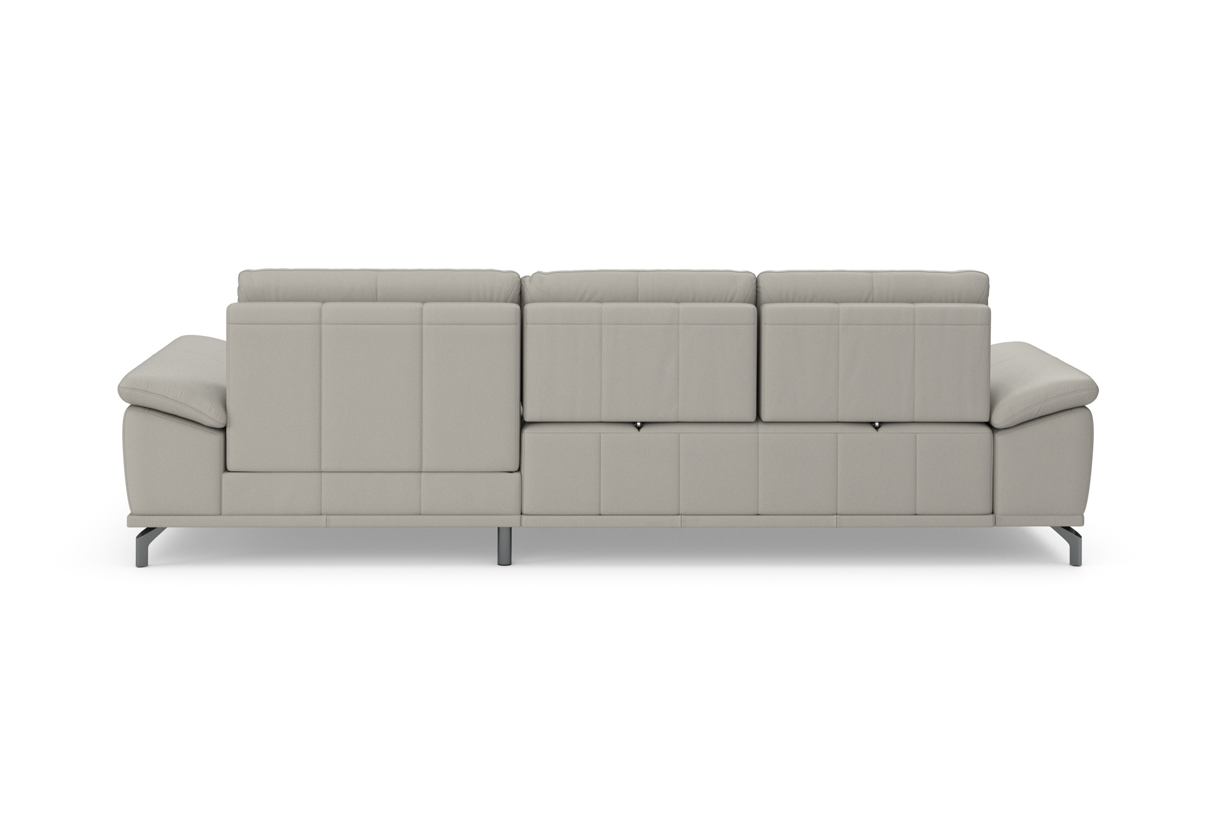 Places of Style Ecksofa Costello, mit Sitztiefenverstellung und Armlehnfunktion, incl. 3 Nierenkissen