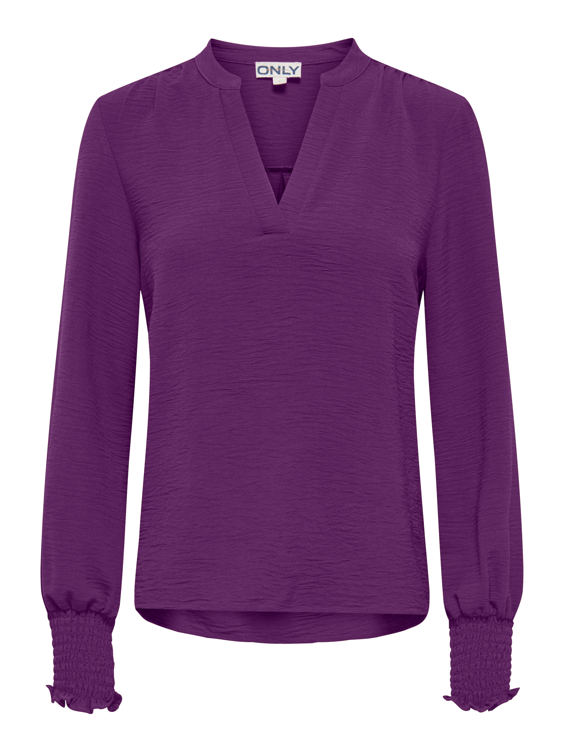 ONLY Onlmette V-Neck Long Sleeve Smock Top Purple XS 4
