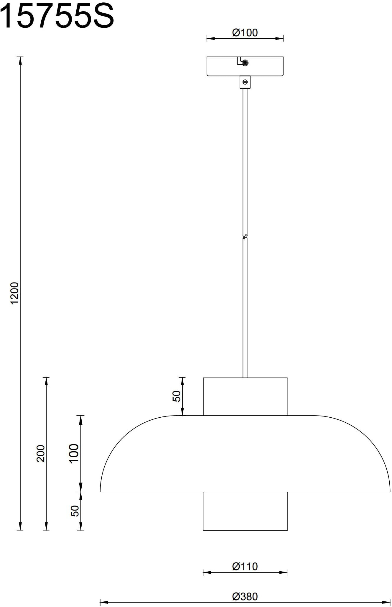 GLOBO LIGHTING Hängeleuchte »LOWE« E27 1 Stk. Hängelampe schwarz Glas opal Zylinder DM 11cm