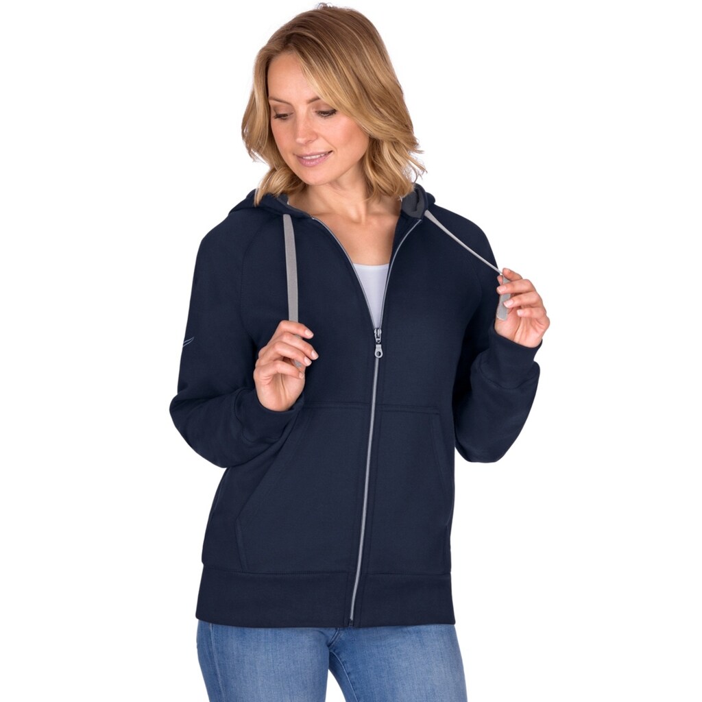 Trigema Sweatjacke »TRIGEMA Sweatjacke mit Kapuze«, (1 tlg.)