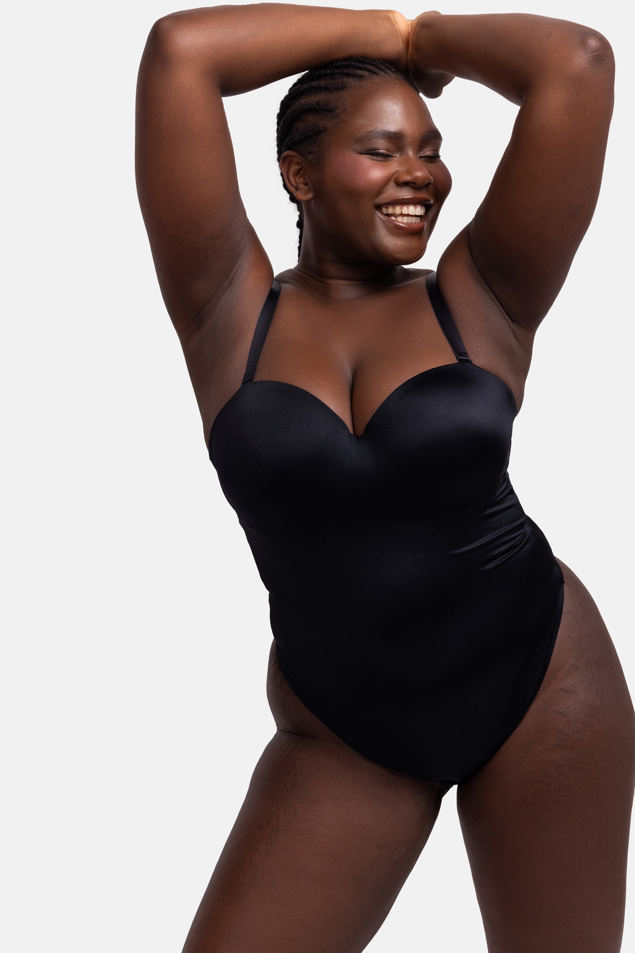 DORINA Damen Stringbody "SUBLIME SCULPT", schwarz, Gr. 90, unifarben, Obermaterial: 79% Polyamid, 17% Elasthan, 4% Polyester, Bodys, Mit abnehmbaren