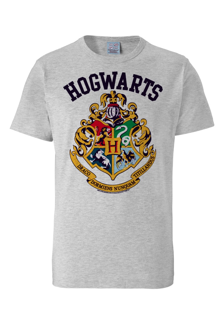 LOGOSHIRT T-Shirt »Hogwarts-Logo«, mit hochwertigem Siebdruck