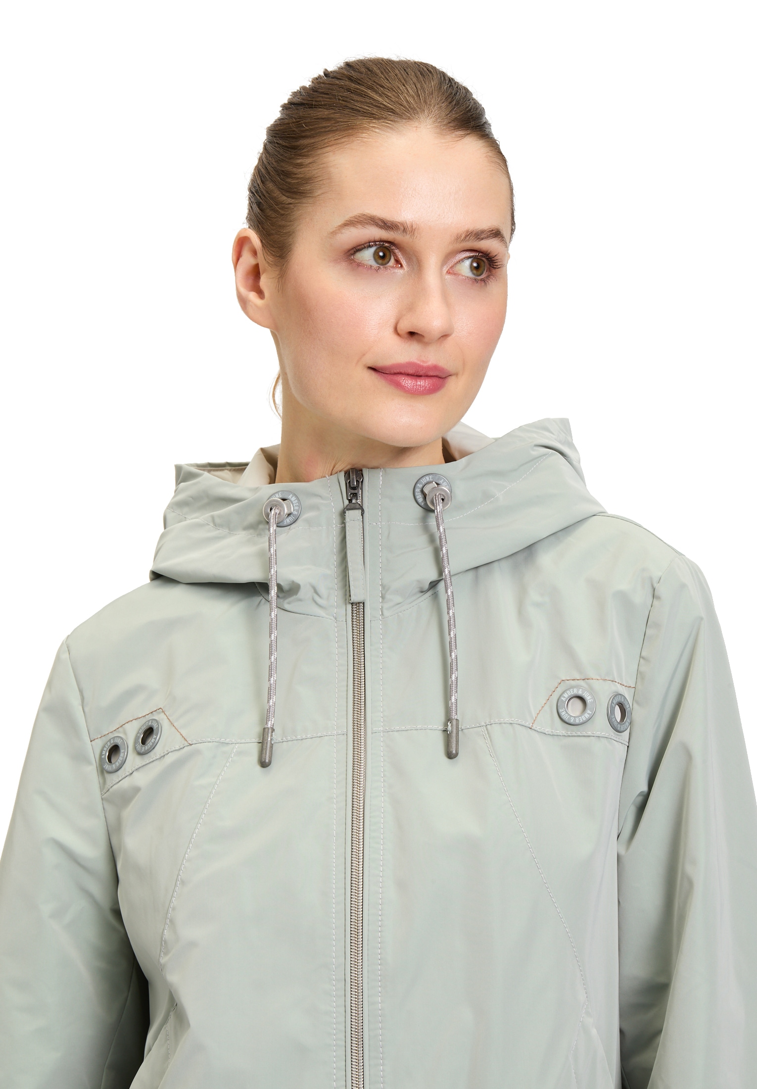Amber & June Sommerjacke »Amber & June Damen Sommerjacke mit Kapuze«, mit Kapuze
