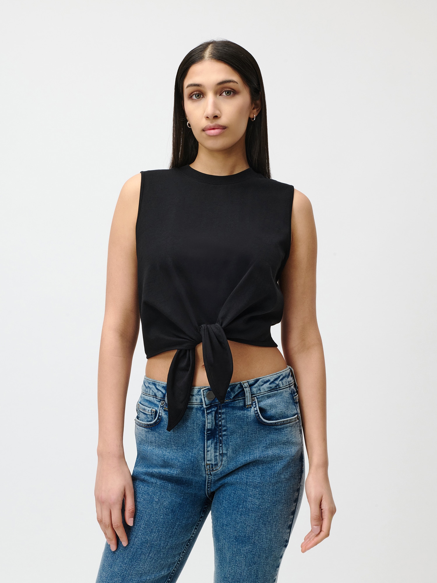 LeGer Shirttop »Tabea, LeGer by Lena Gercke« mit Knoten-Details vorne, normale Passform
