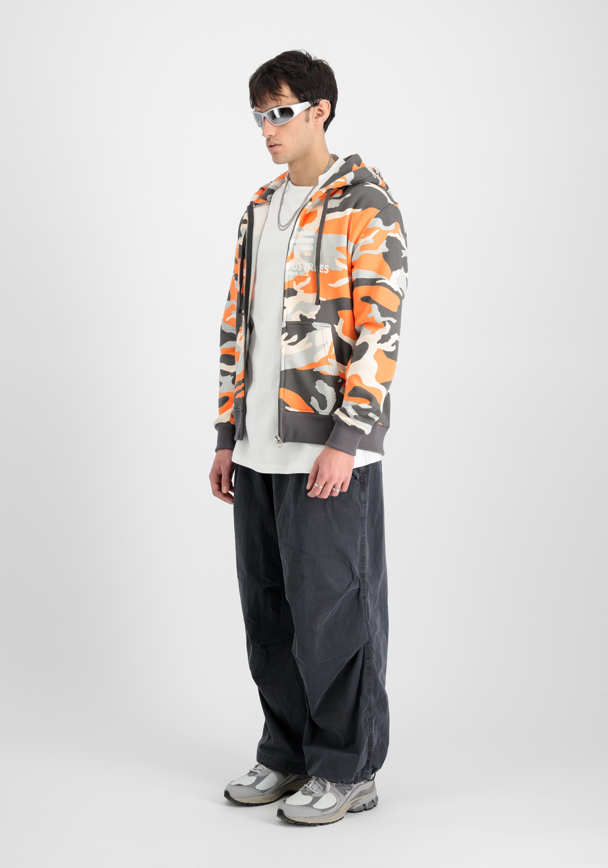Alpha Industries Hoodie »Alpha Industries Men - Hoodies Basic Zip Hood Camo PP«
