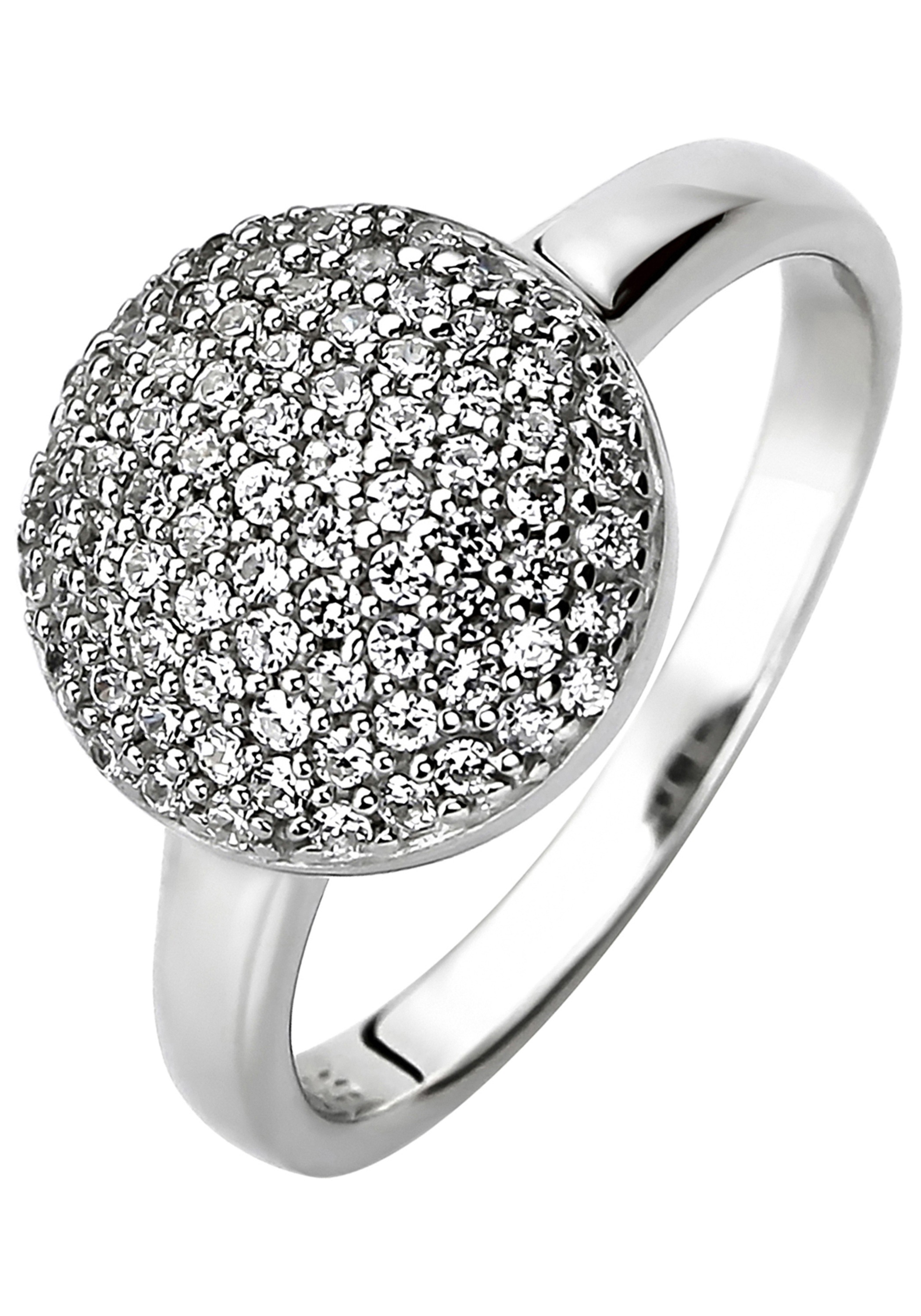 JOBO Fingerring 925 Silber mit 78 Zirkonia