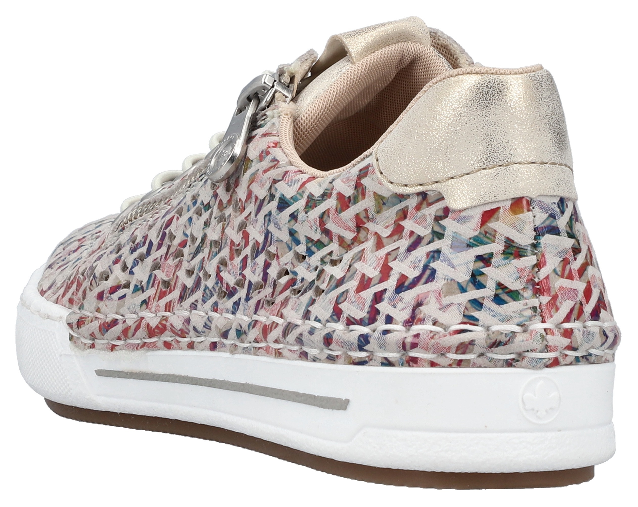 Thumbnail - Rieker Slip-On Sneaker, Schlupfschuh, Halbschuh, Freizeitschuh mit gepolstertem Schaftrand