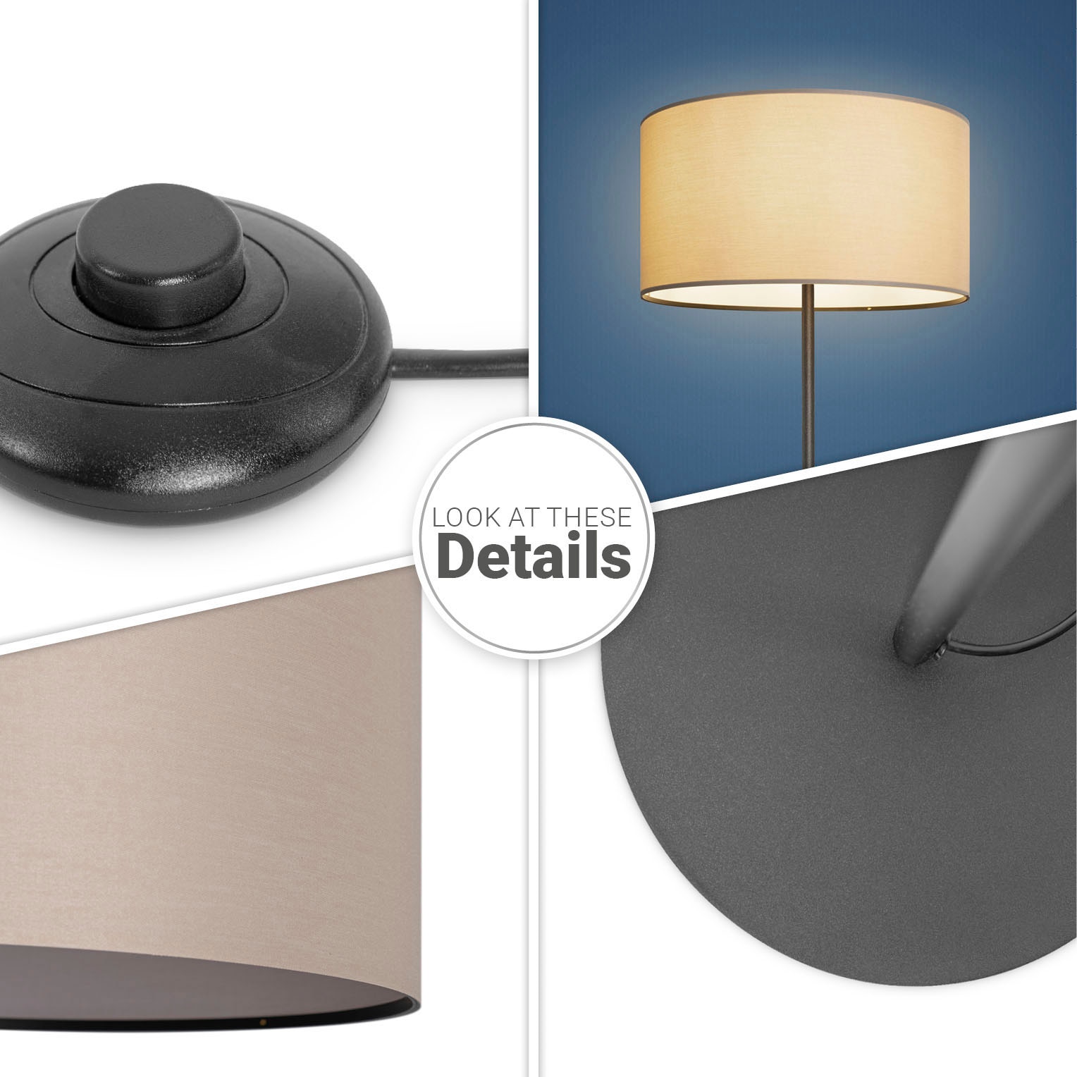 Paco Home Stehlampe »Uni Color« E27 LED  Modern Wohnzimmer Schlafzimmer, Einbeinig, Deko Stehleuchte E27