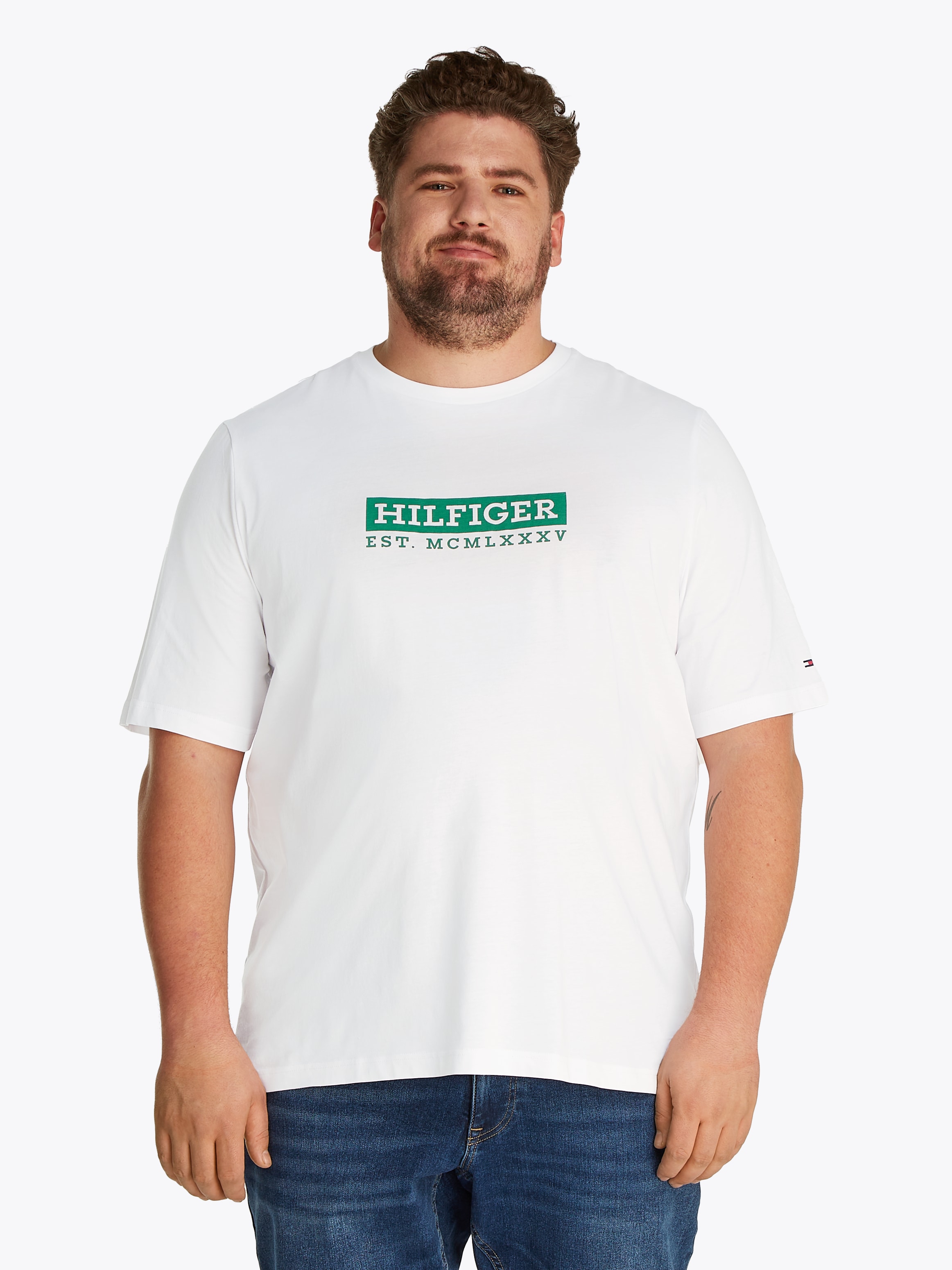 Tommy Hilfiger Big & Tall Kurzarmshirt "BT-COLOUR TO COLOR GRAPHIC TEE-B", günstig online kaufen