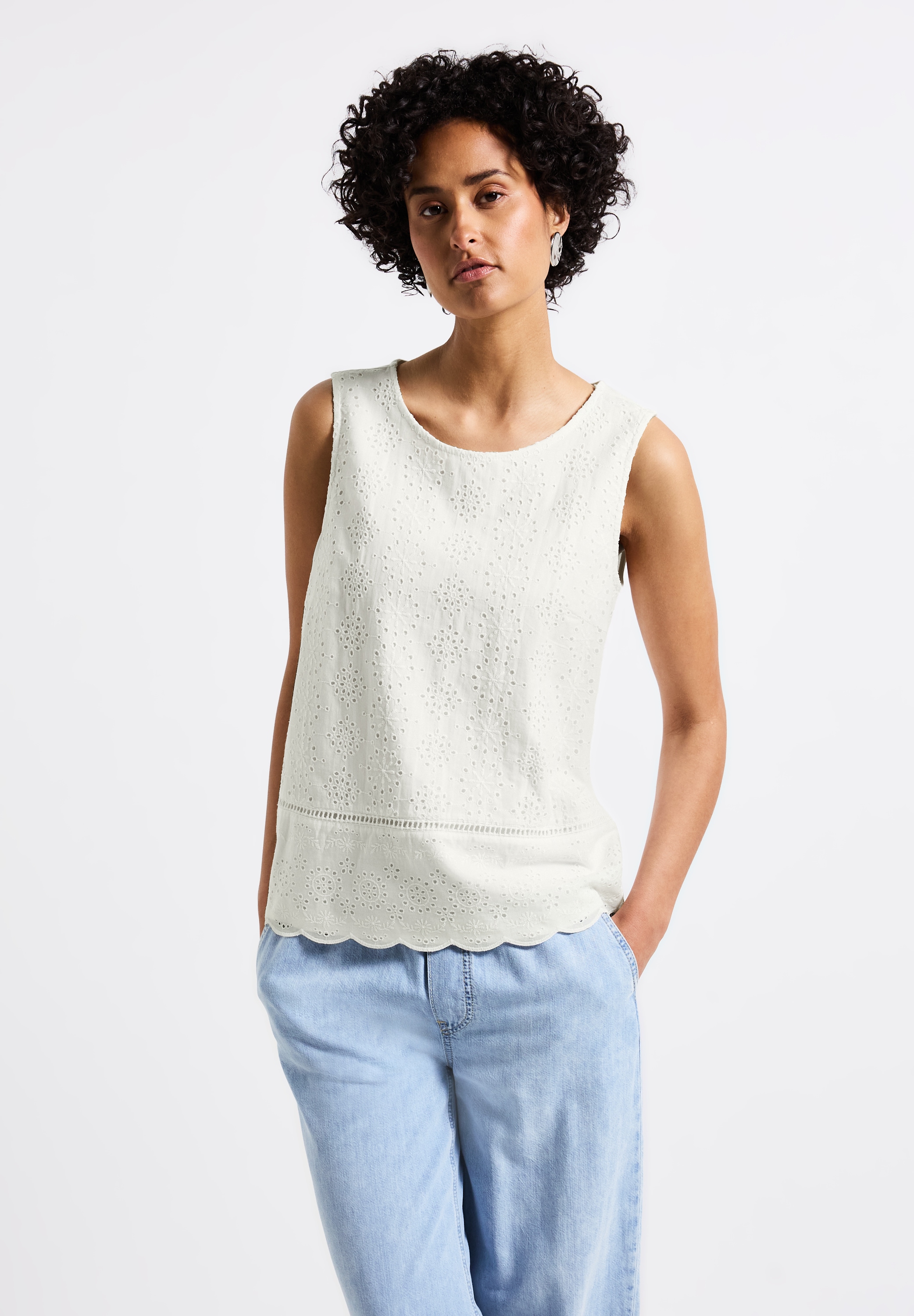 STREET ONE Rundhalsshirt, aus softem Materialmix günstig online kaufen