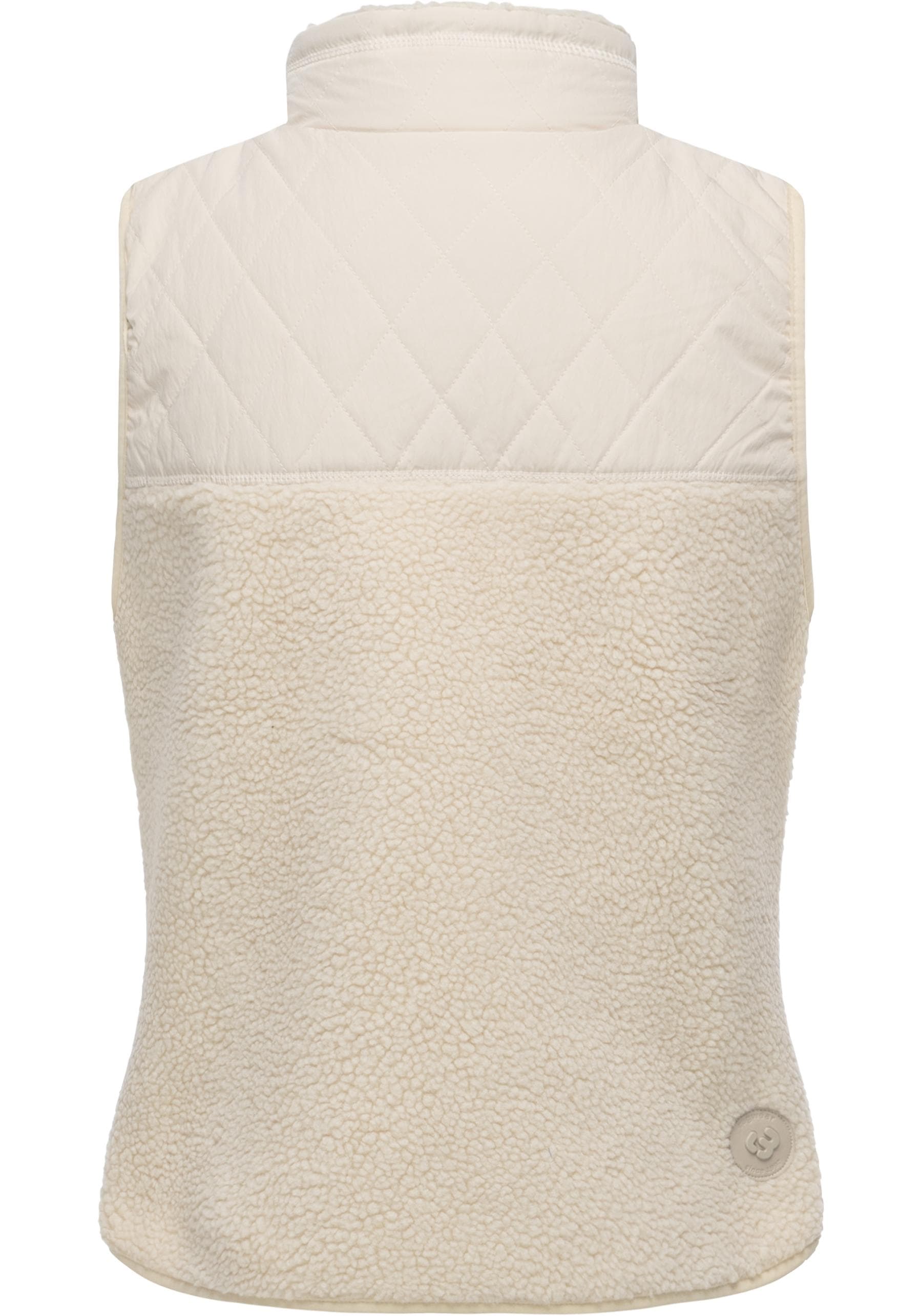 Ragwear Plüschweste »Junkin Bonded«, warme Damen Weste aus Materialmix mit Teddy-Fleece