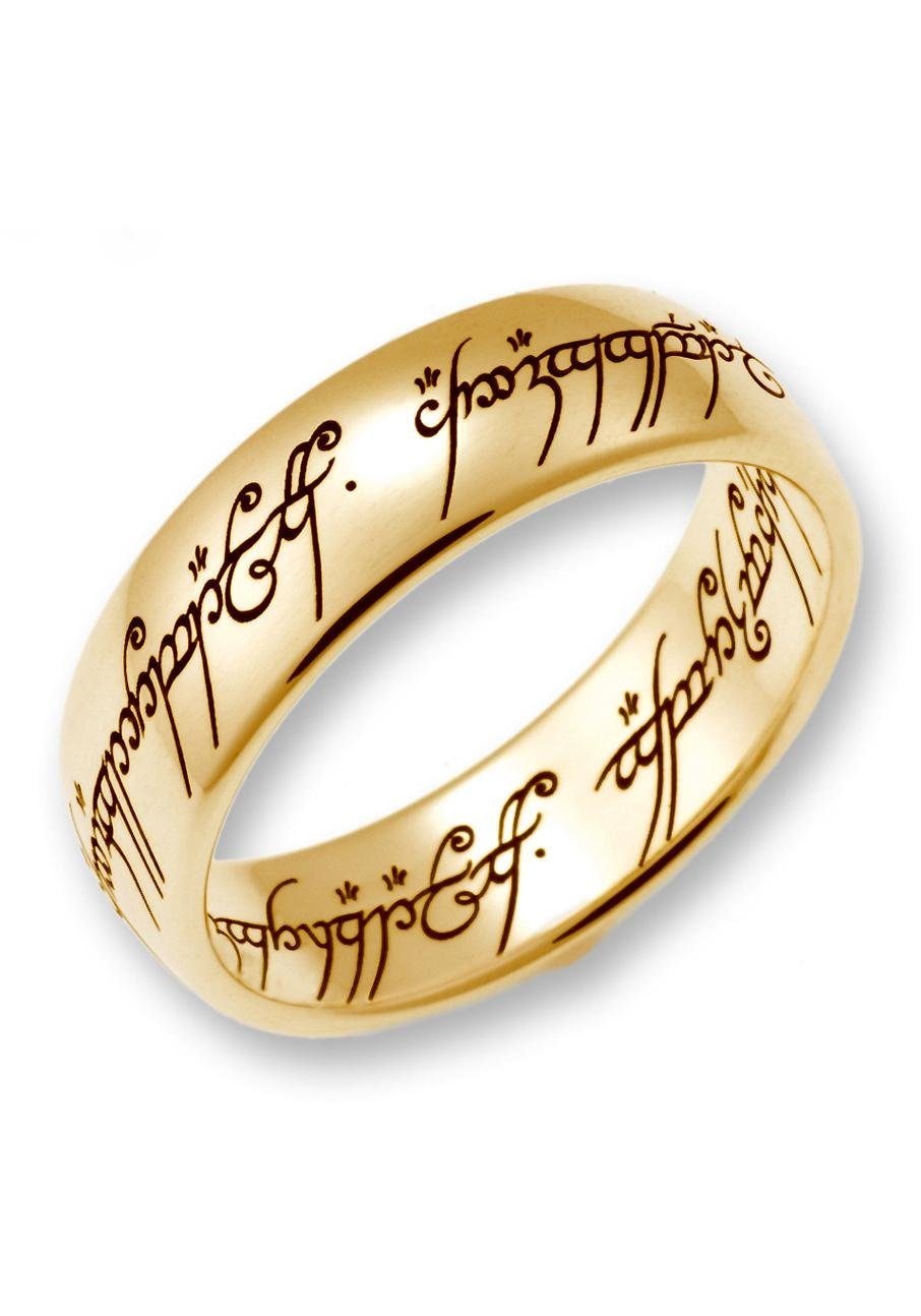 Der Herr der Ringe Goldring »Der Eine Ring - Gold, 10004073, 10004074, 10004075«, Made in Germany