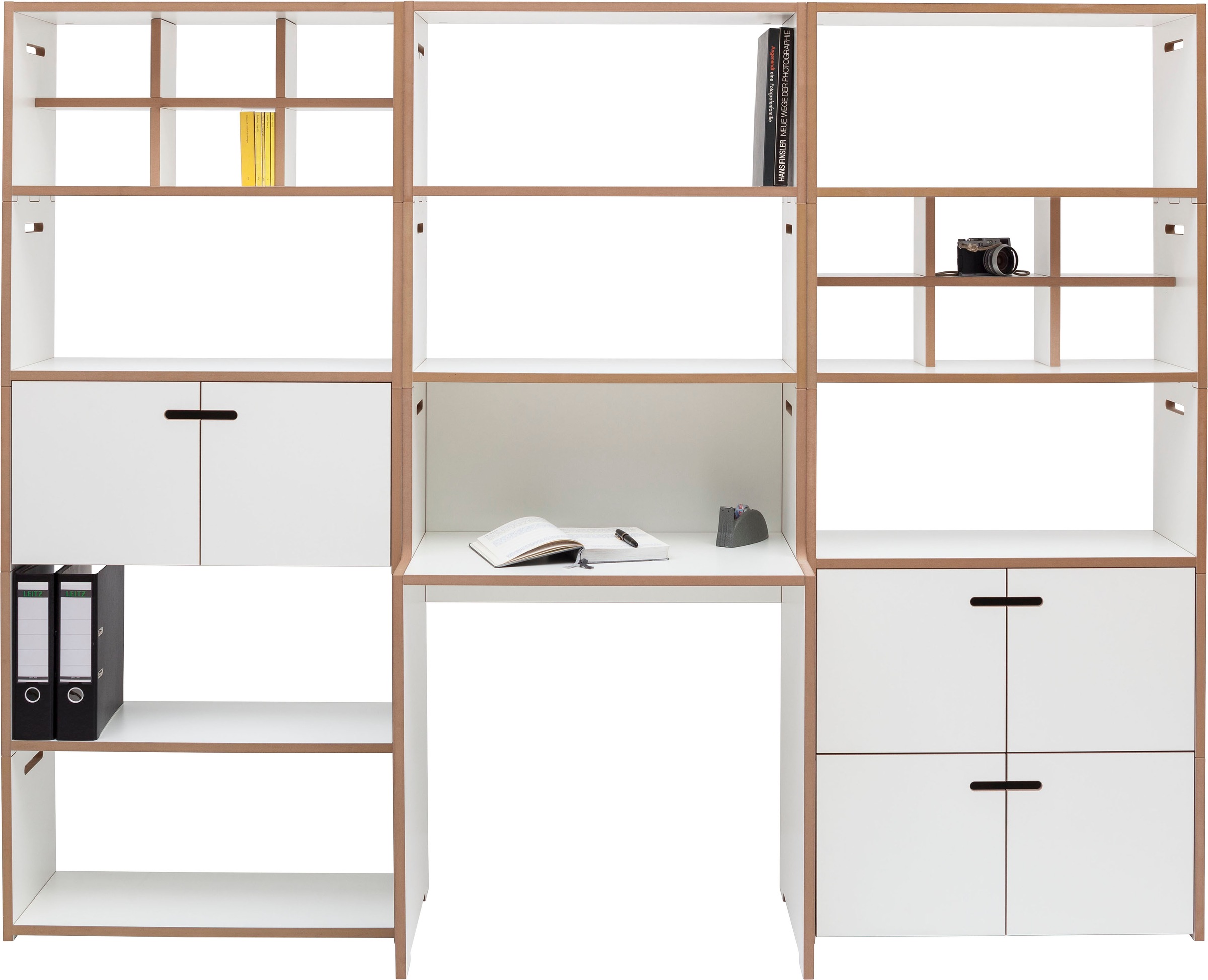 Tojo Büromöbel-Set "schreib & hochstapler Wand-Set" Set, 19 Stk. tlg. in zw günstig online kaufen