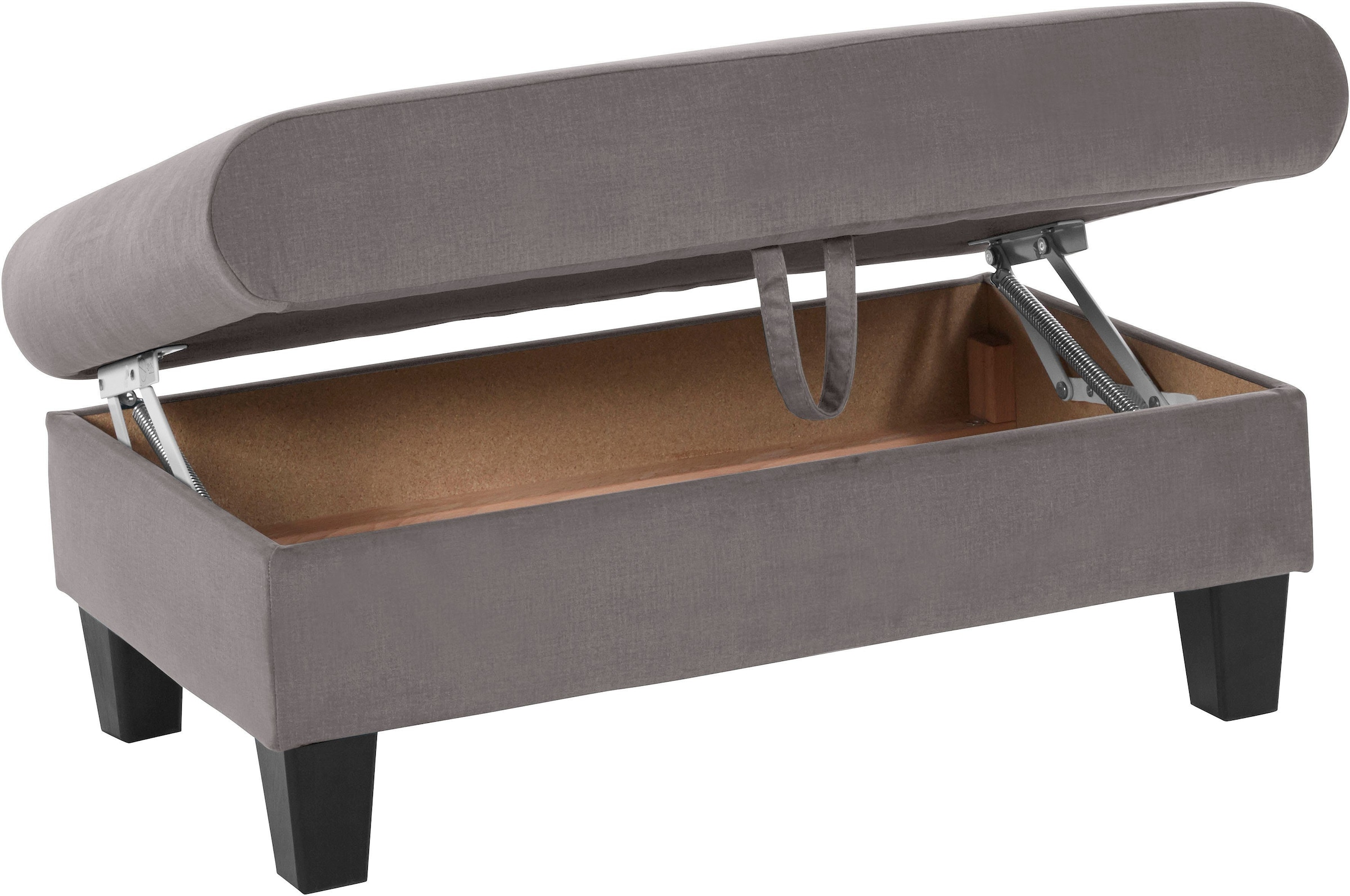 COTTA Polstergarnitur »Morven L-Form« Set,  Set bestehend aus: Ecksofa mit Kopfteilverstellung & Hocker