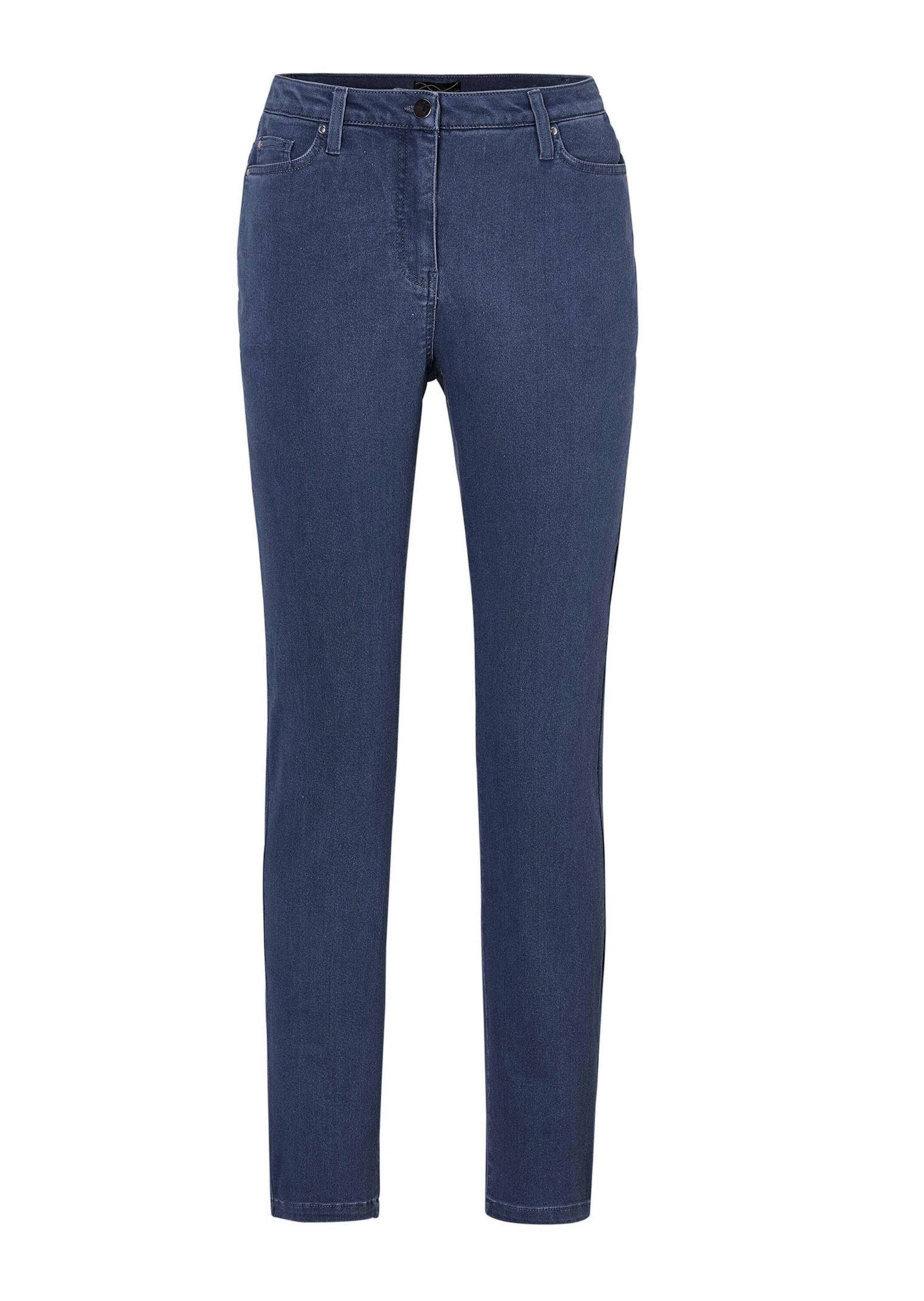 GOLDNER Regular-fit-Jeans "Lange Freizeithose BELLA mit Formbund" Ohne