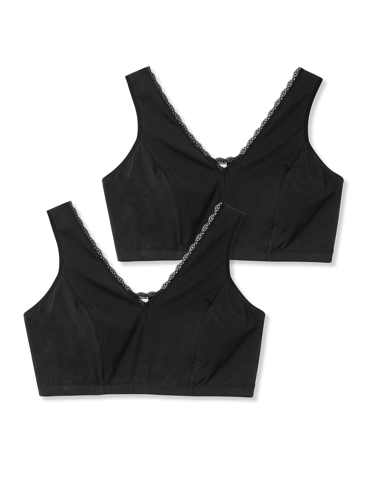 Sheego Bügelloser BH »Große Größen«, in Bustier-Form, 2er Set, atmungsaktiv