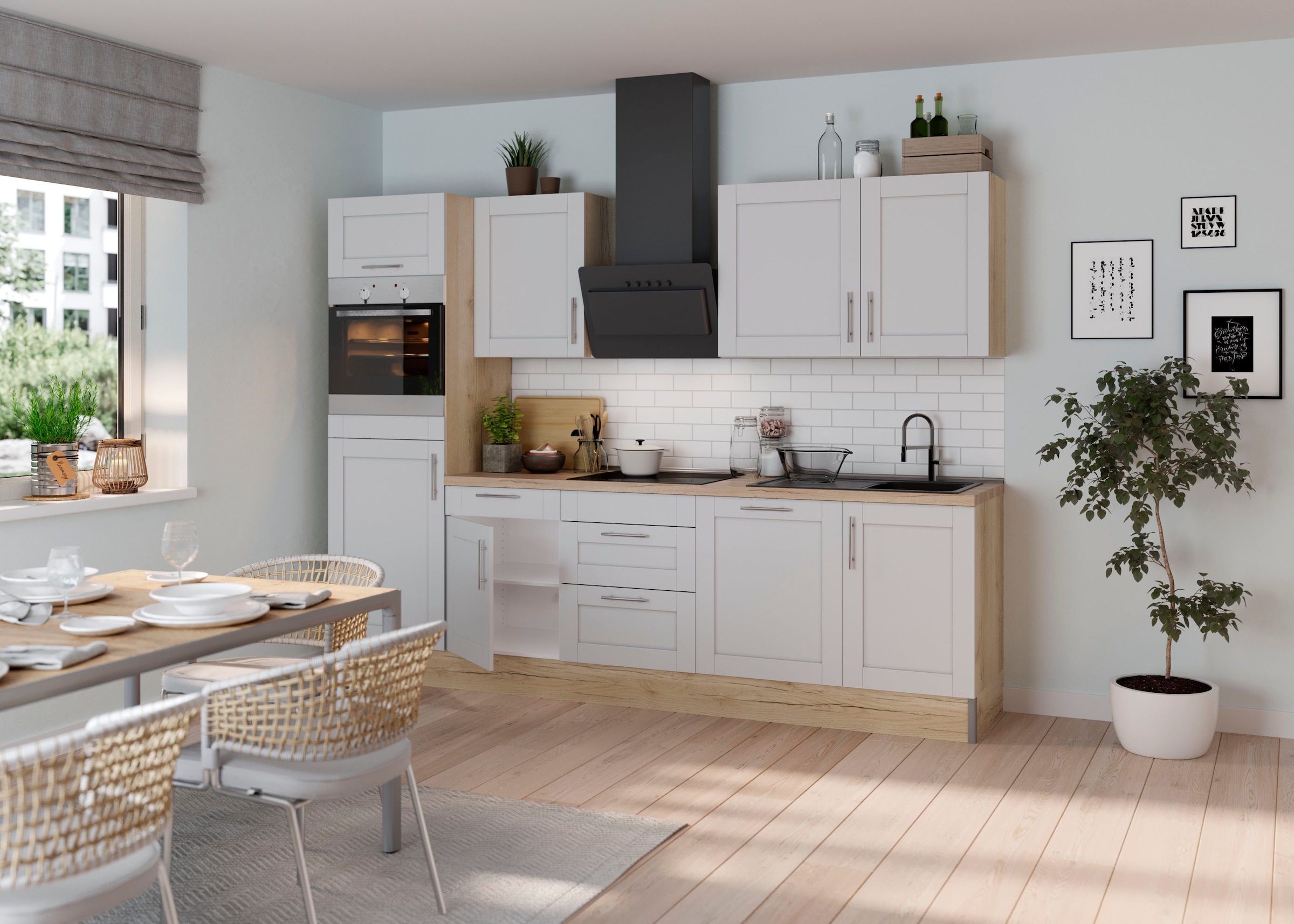 KOCHSTATION Küche "KS-Ahus", Breite 280 cm,wahlw. mit E-Geräten,Soft Close günstig online kaufen